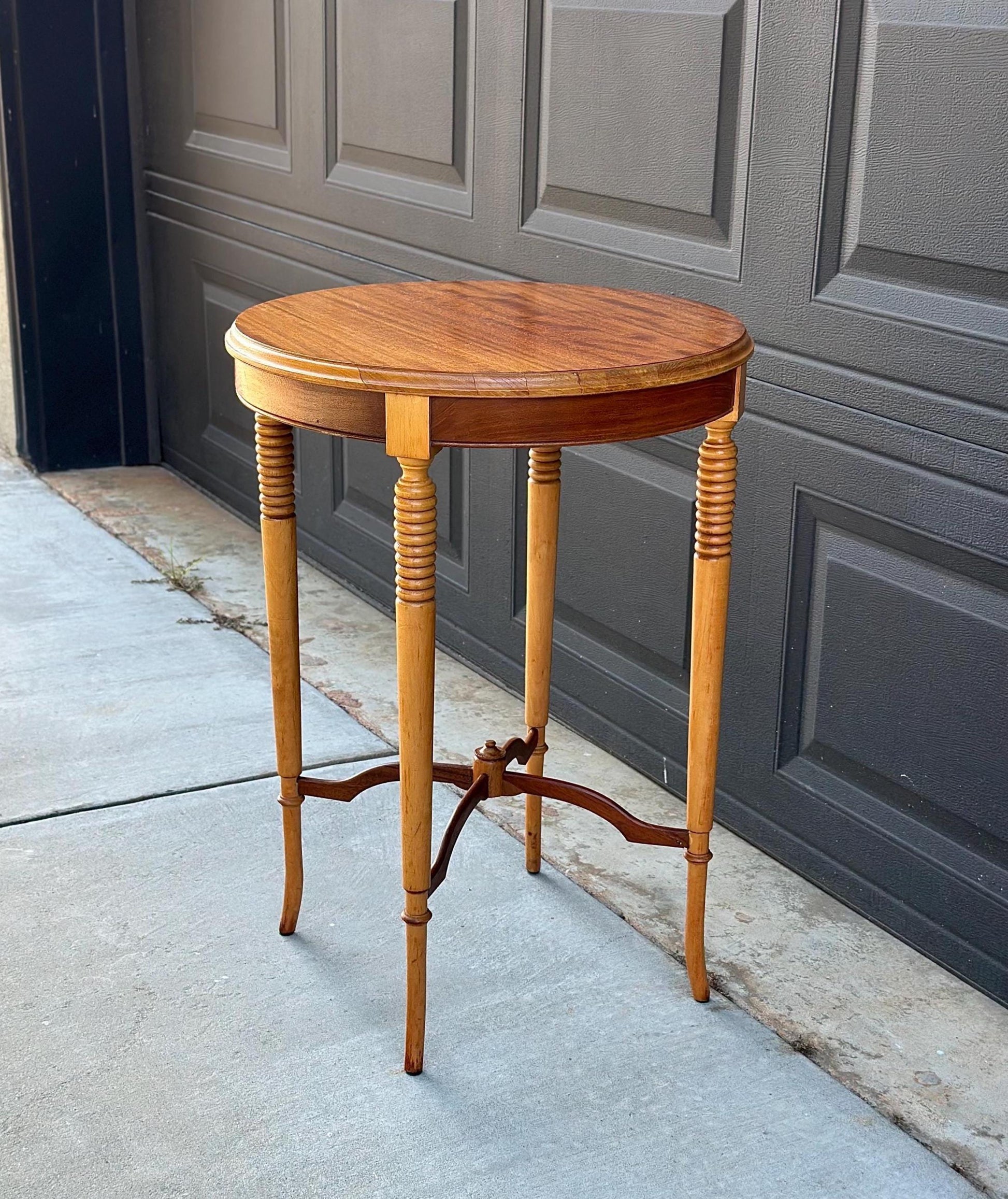 Antique 1890's Louis XVI Maple Side Table
