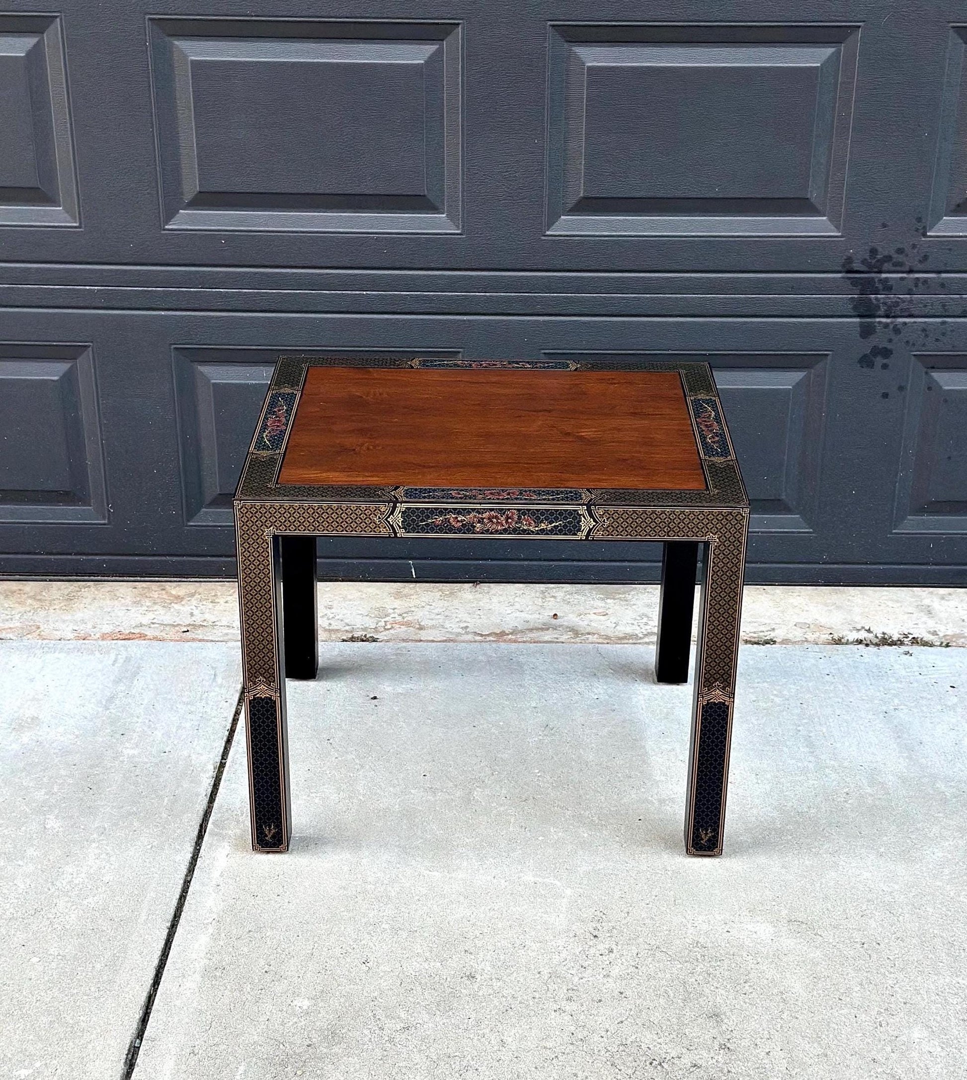 Vintage 1970's Chinoiserie Side Table