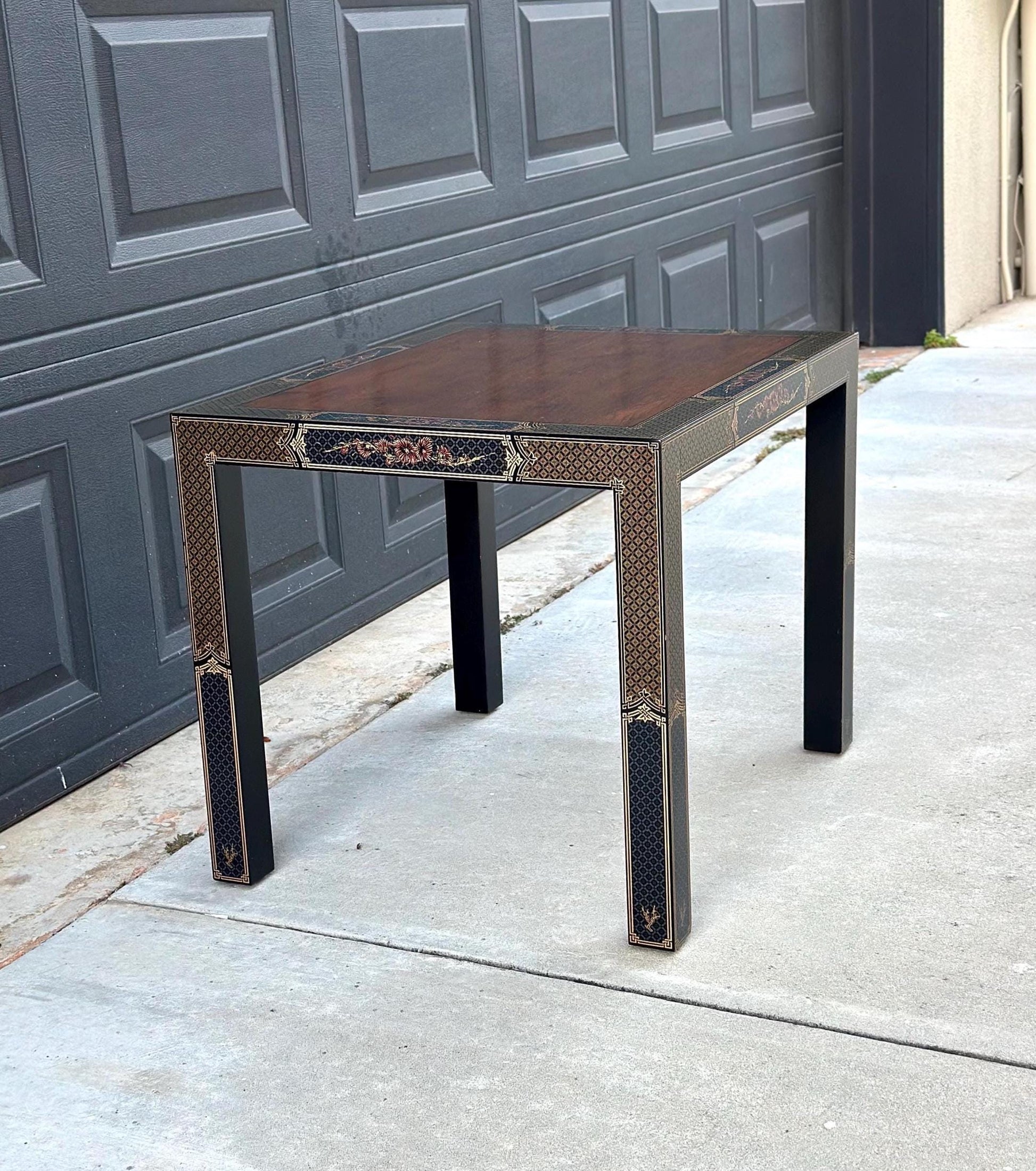 Vintage 1970's Chinoiserie Side Table
