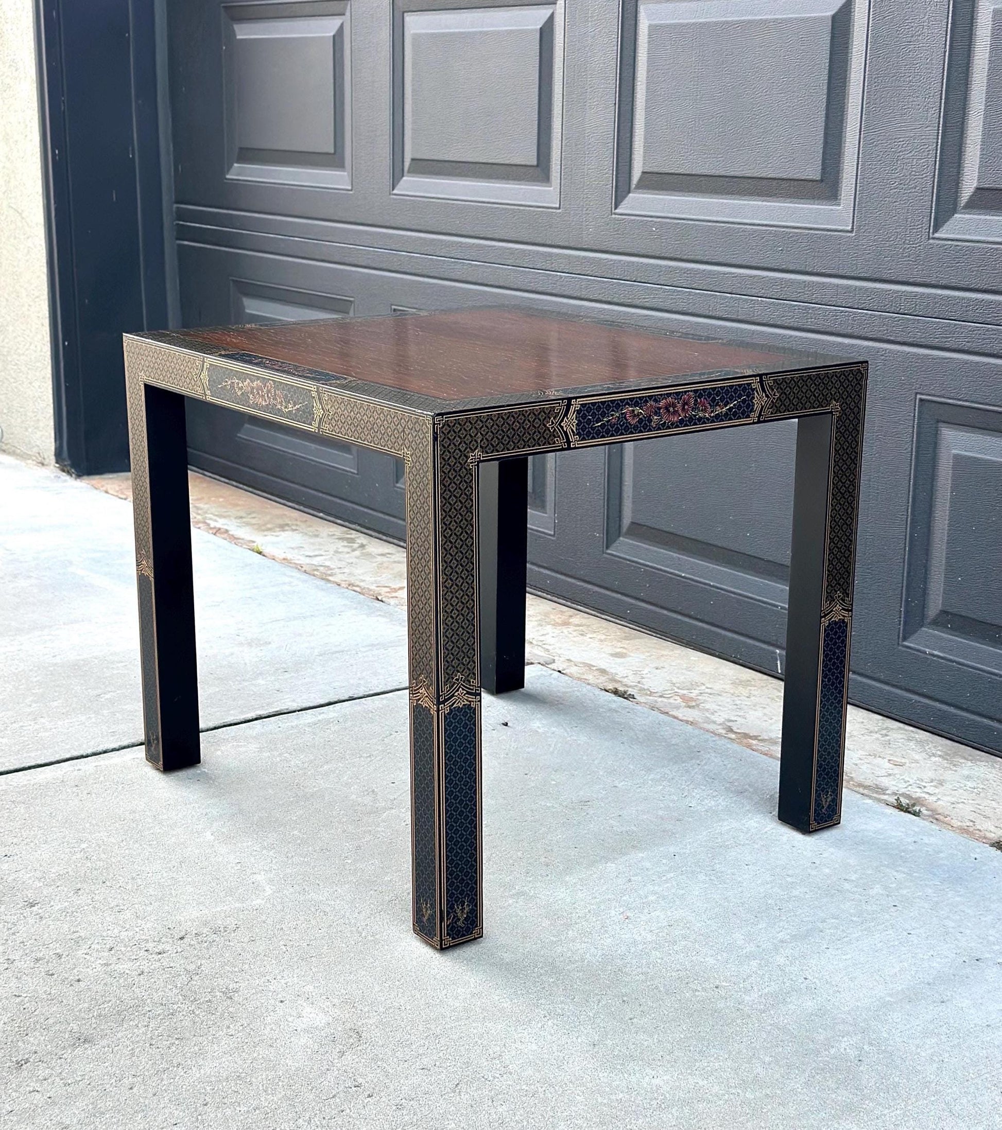 Vintage 1970's Chinoiserie Side Table