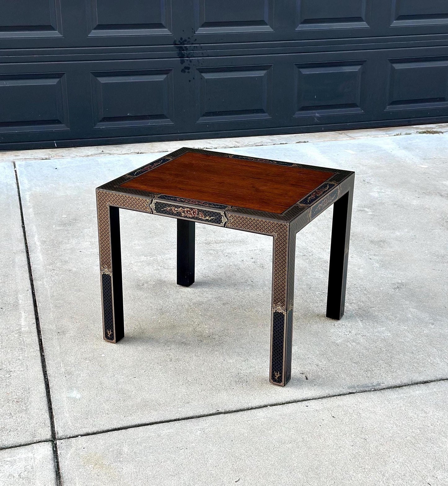 Vintage 1970's Chinoiserie Side Table