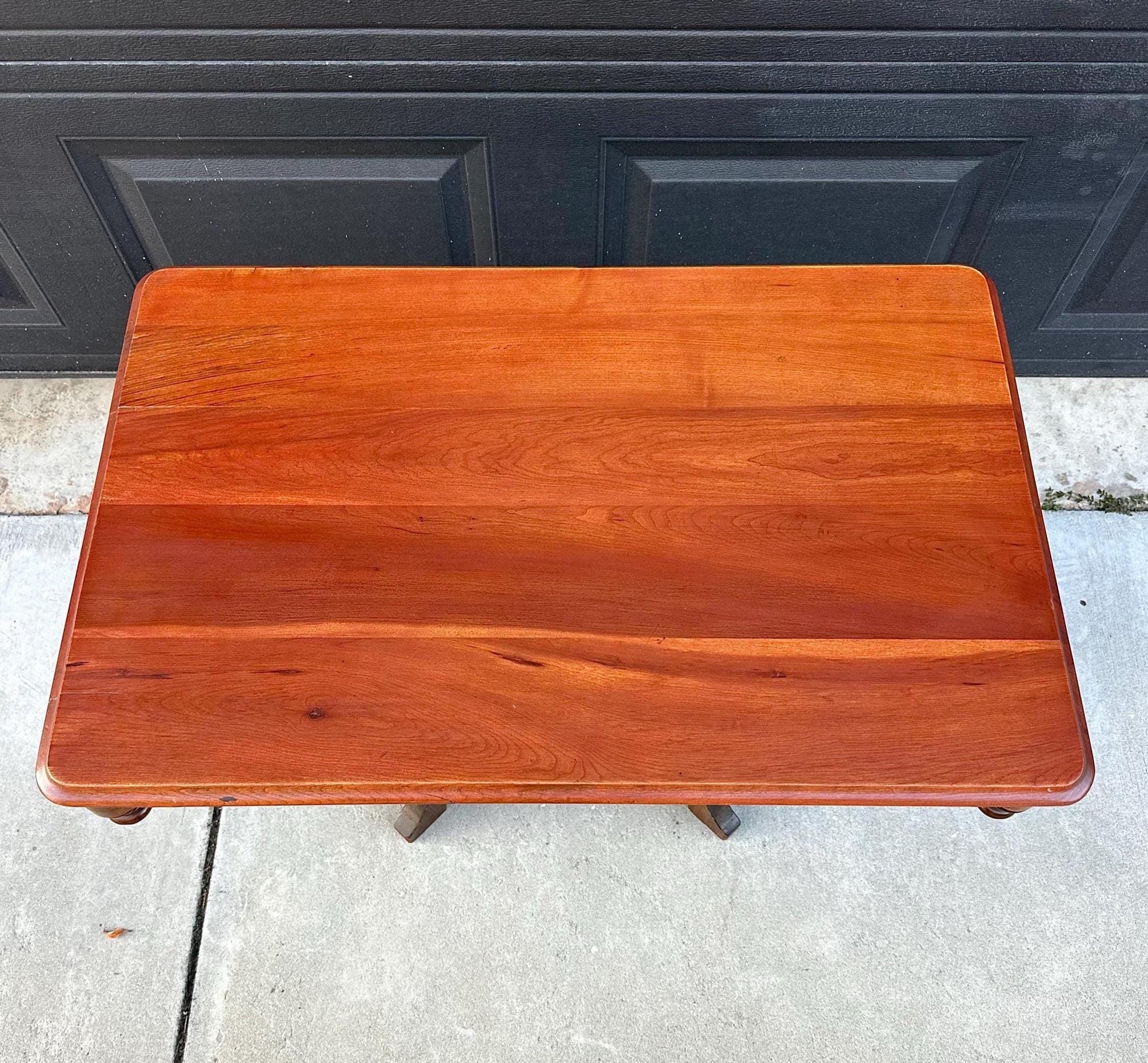 Antique Late 1800's Victorian Maple & Oak Wood Coffee Table