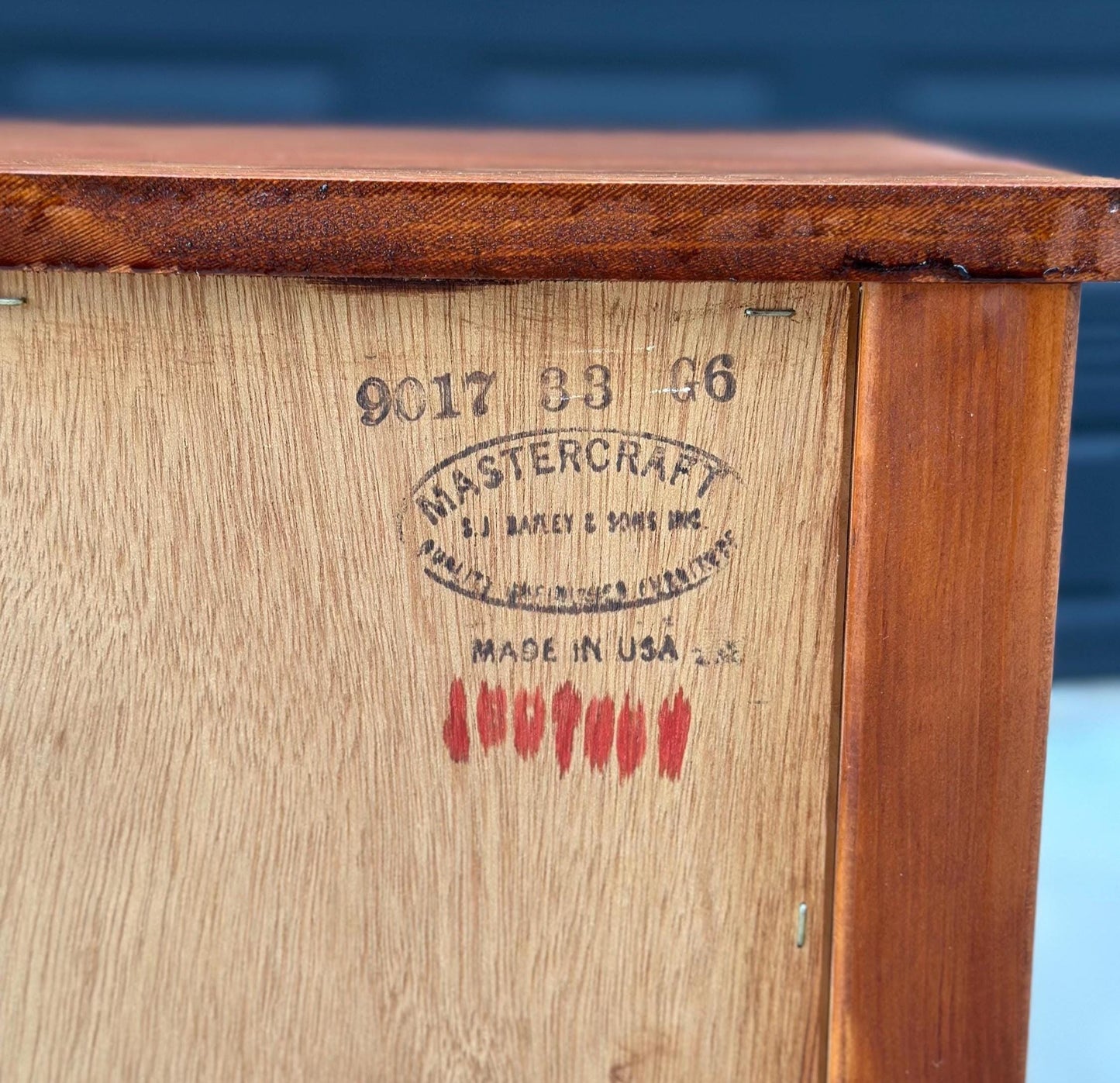 Vintage Mid 1900's Solid Wood Cherry & Pine Accent Storage Chest