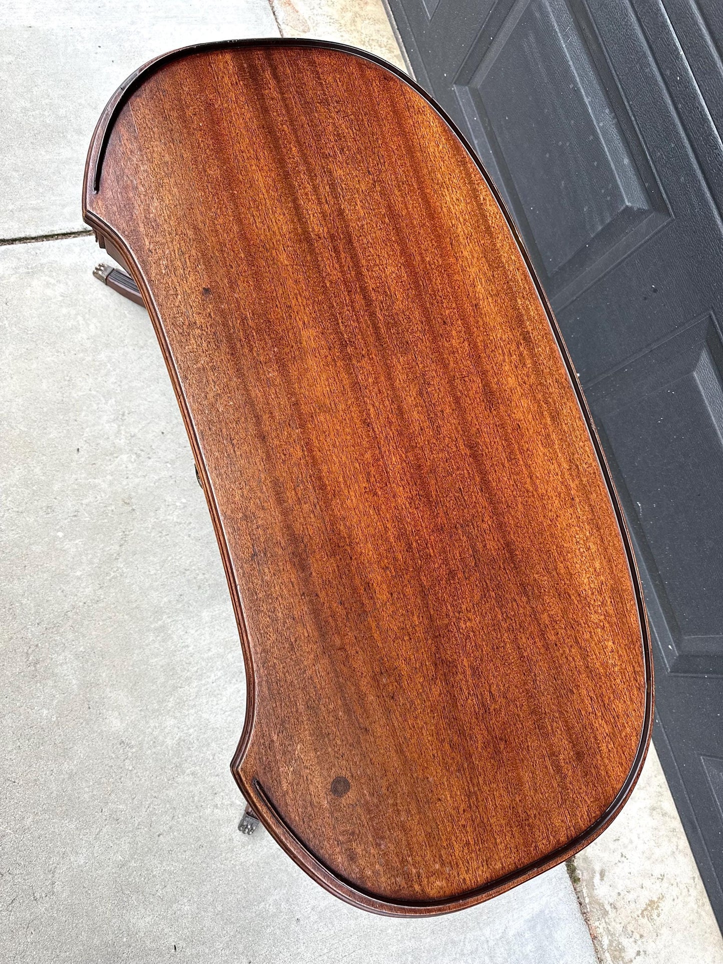 Antique Early 1900's Federal Mahogany Wood Single Drawer Coffee Table