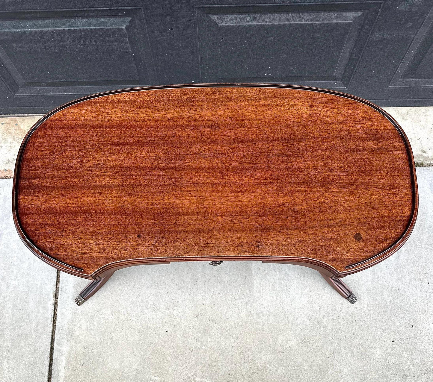 Antique Early 1900's Federal Mahogany Wood Single Drawer Coffee Table