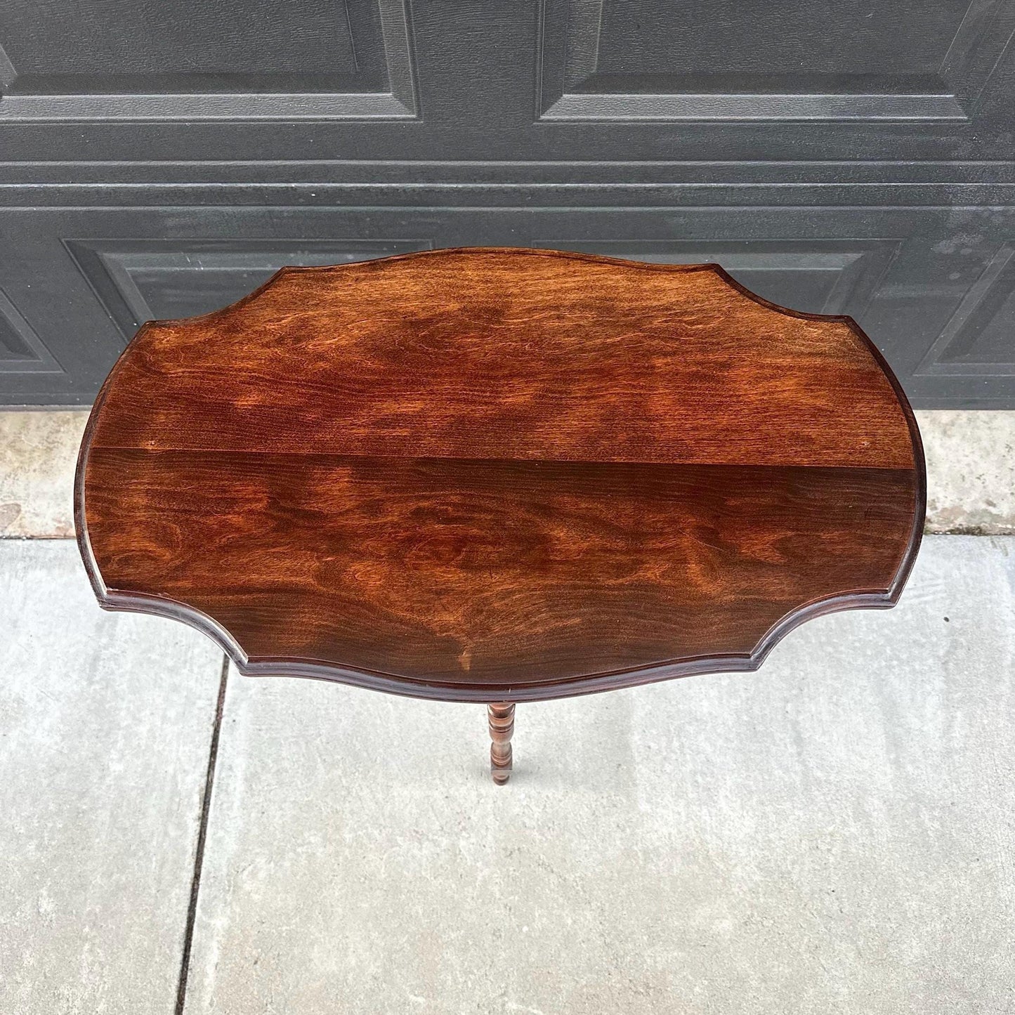 Antique Early 1900's Solid Wood Spindle Leg Foyer Entry Table