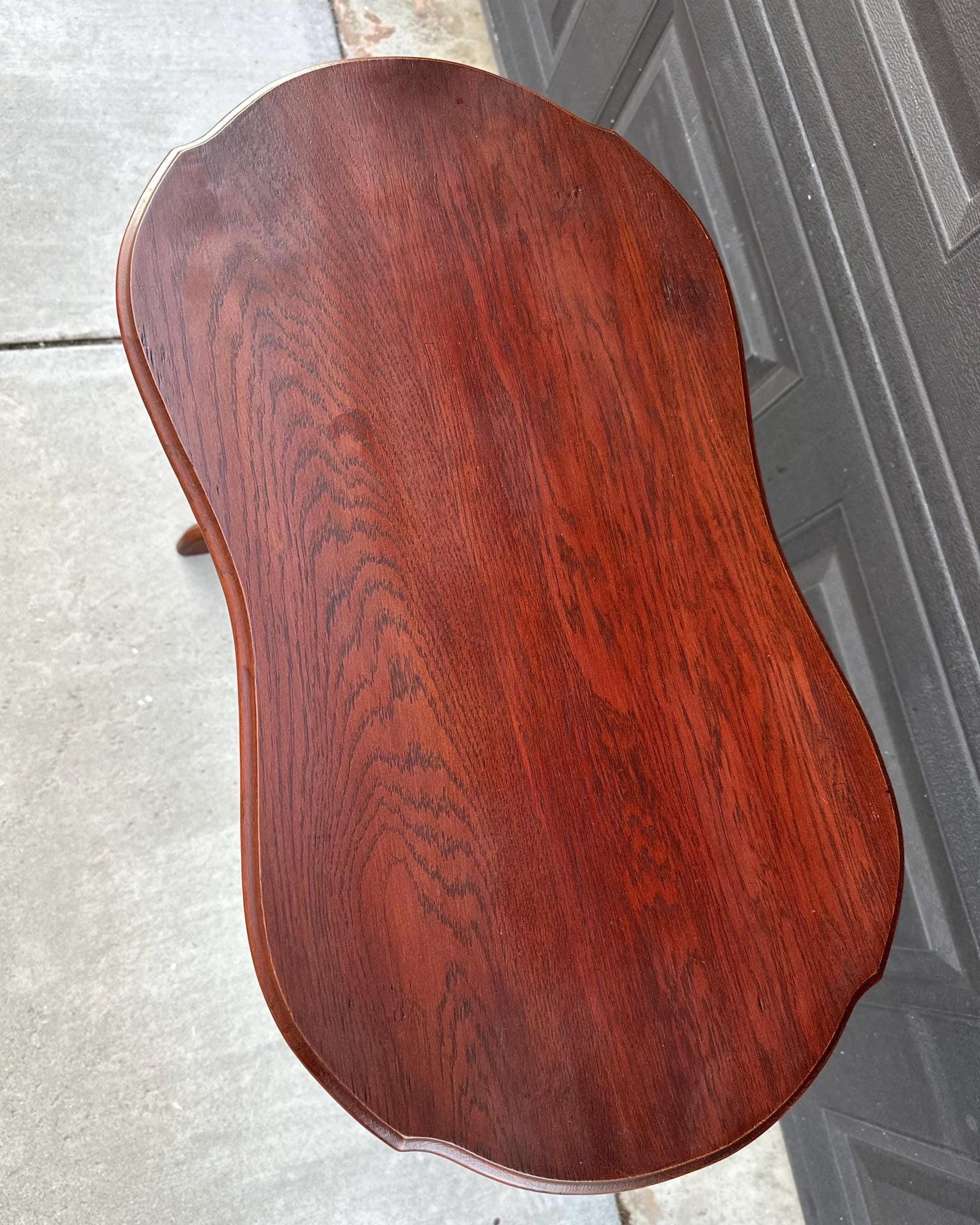 Antique Early 1900's Solid Mahogany Wood Colonial Entry Table