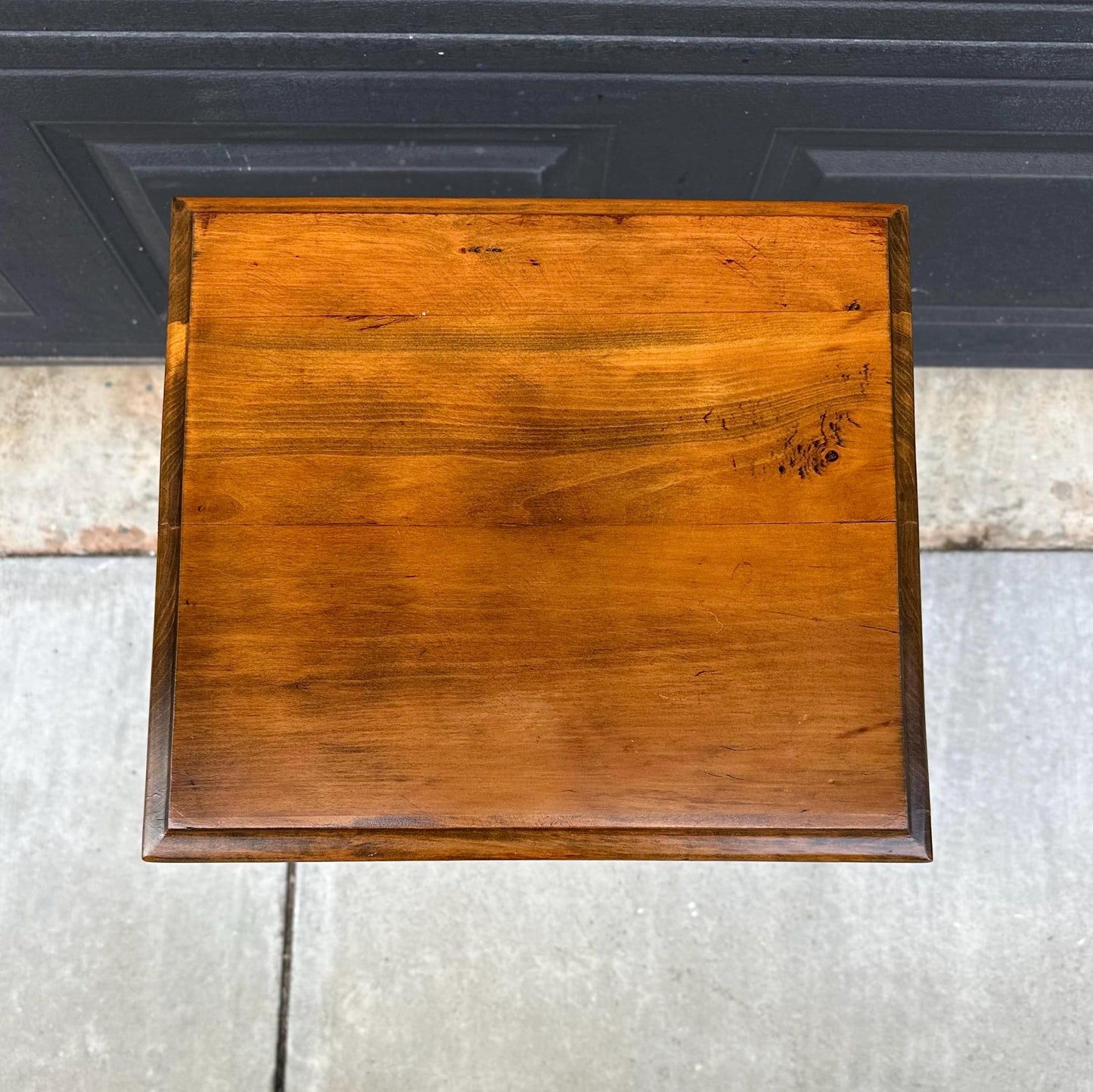Antique Late 1800's Solid Wood Single Drawer Cherry Side Table