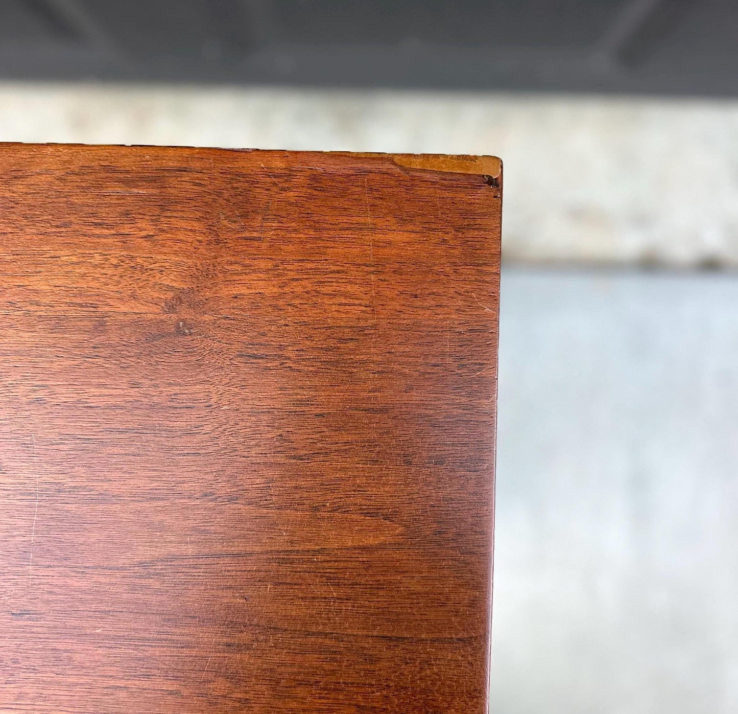 Antique Early 1900's Single Drawer Turned Leg Mahogany & Walnut Wood Accent Table on Casters