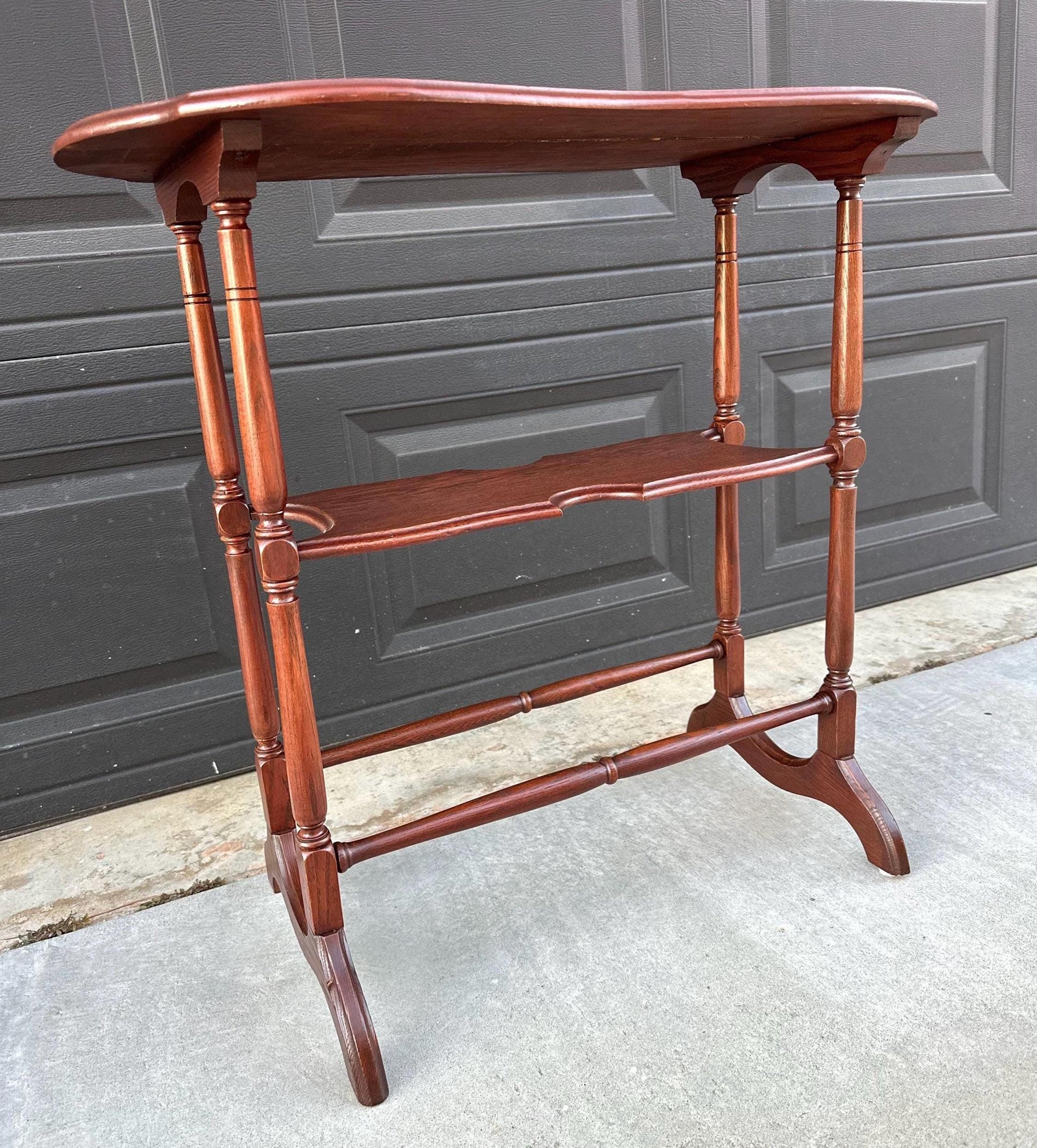 Antique Early 1900's Solid Mahogany Wood Colonial Entry Table