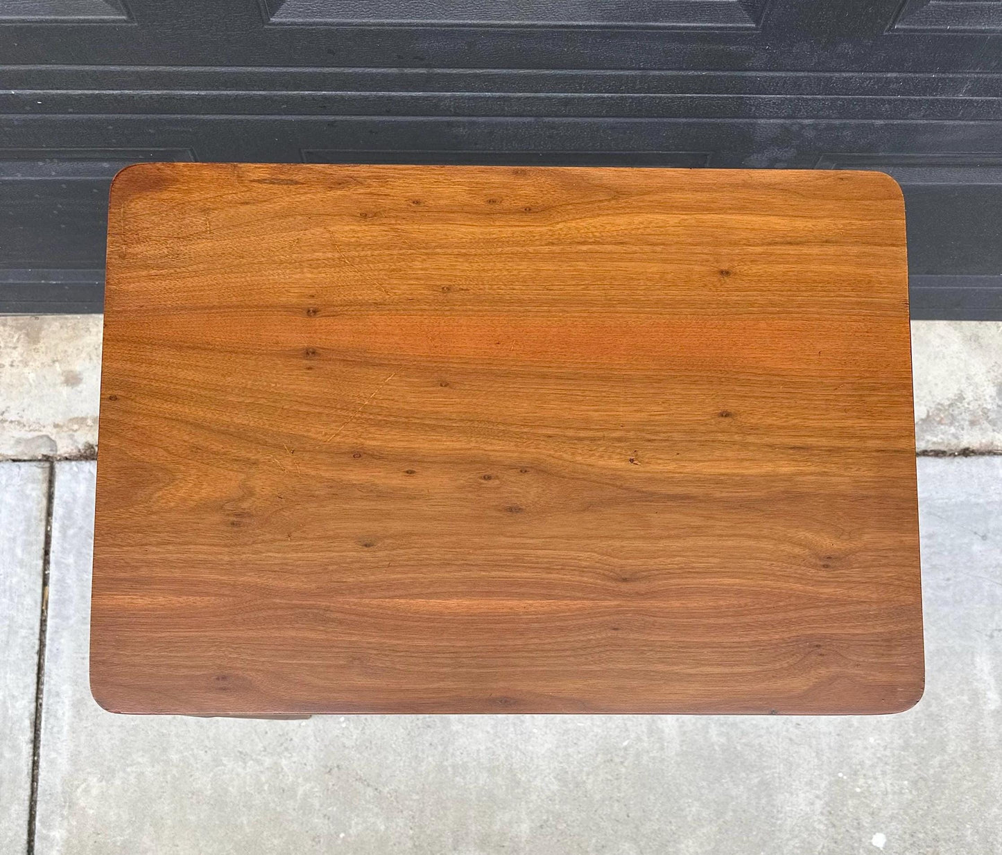 Vintage Mid 1900's Walnut MCM Entry Accent Table