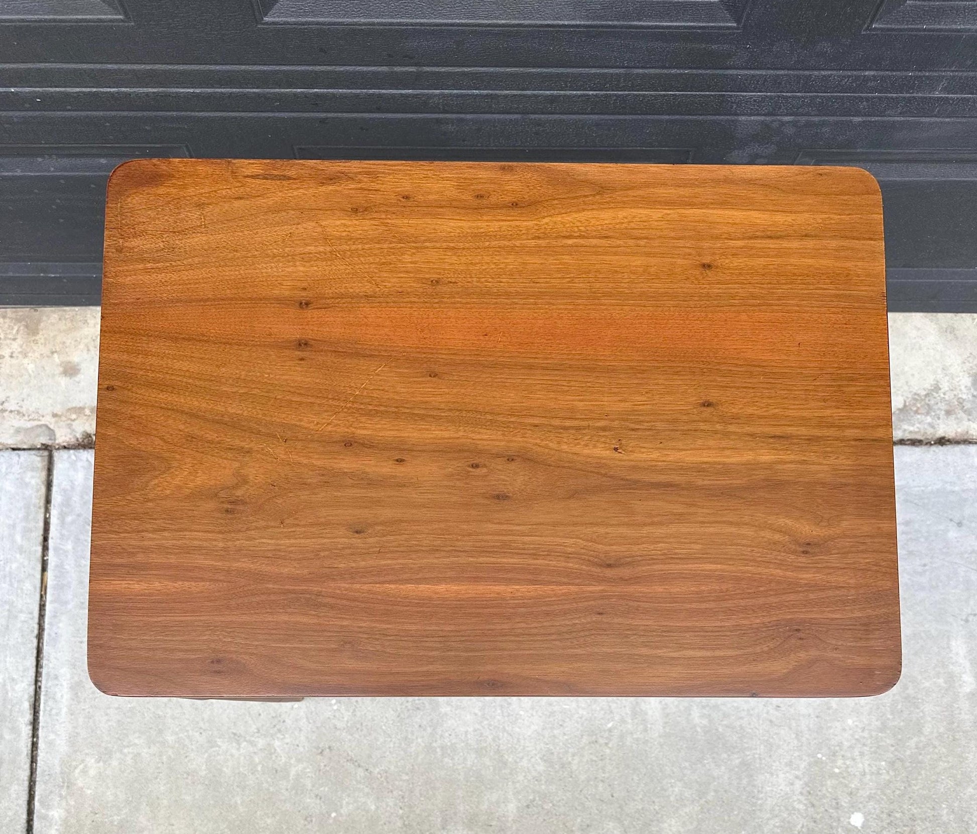 Vintage Mid 1900's Walnut MCM Entry Accent Table