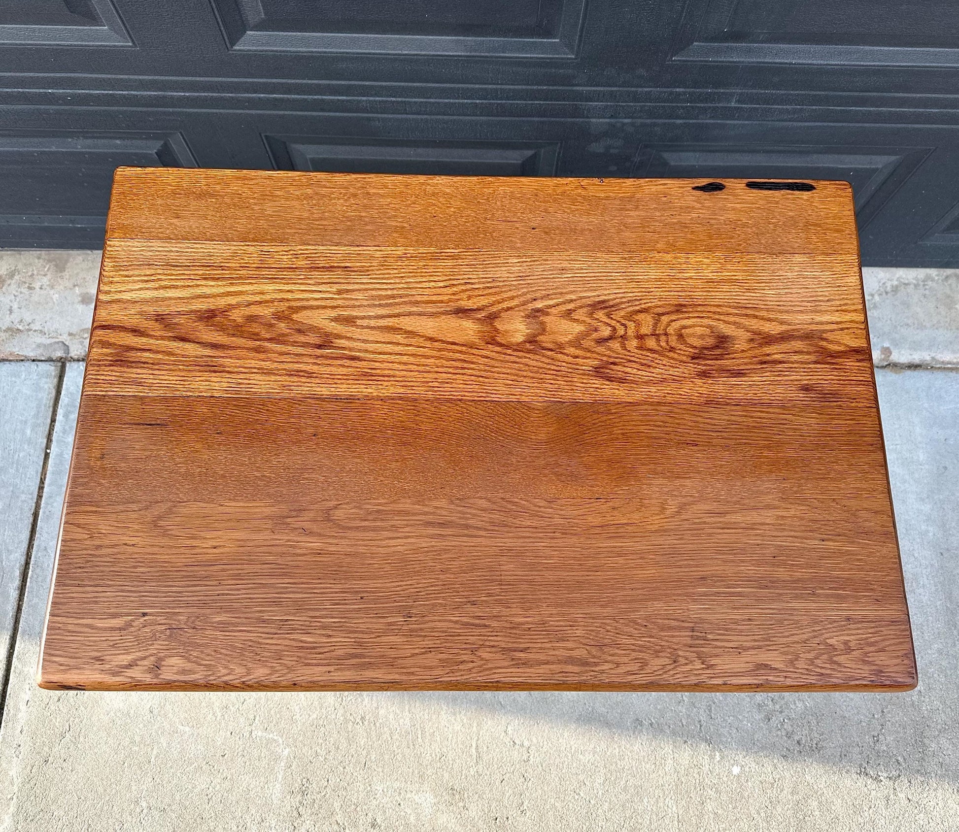 Antique Early 1900's Arts & Crafts Solid Wood Single Drawer Oak Table