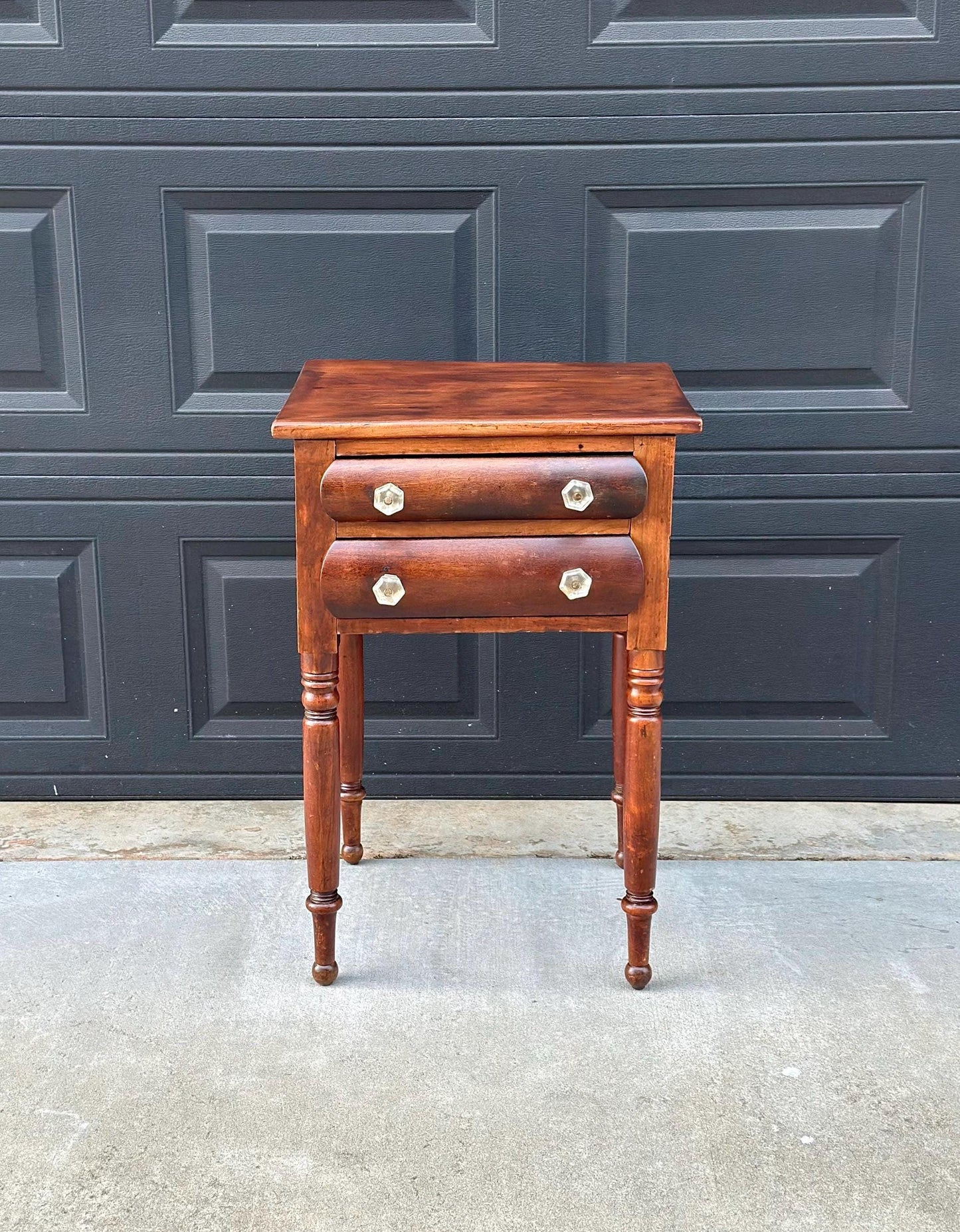 Antique Late 1800's Solid Wood Federal Walnut End Table