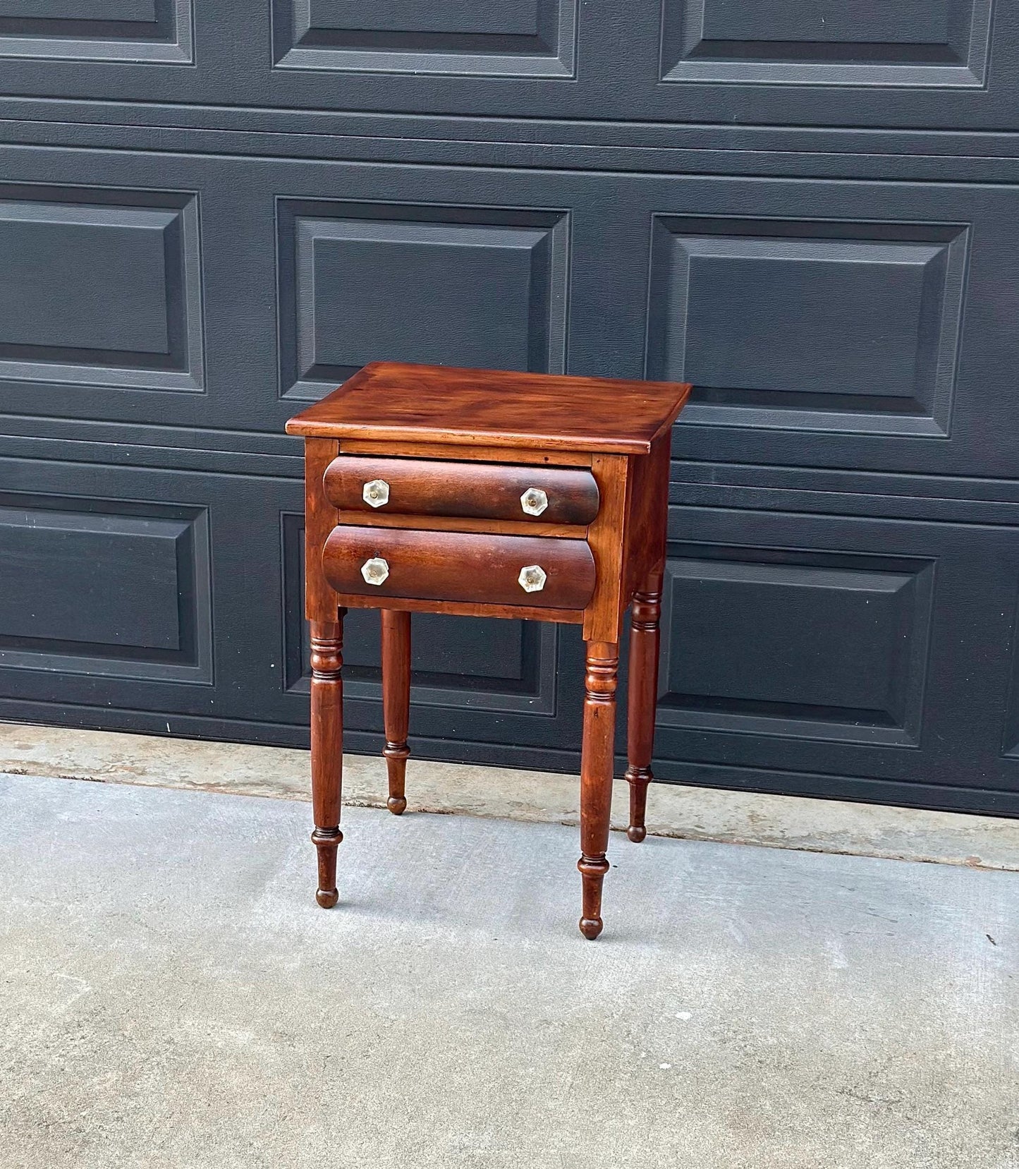 Antique Late 1800's Solid Wood Federal Walnut End Table