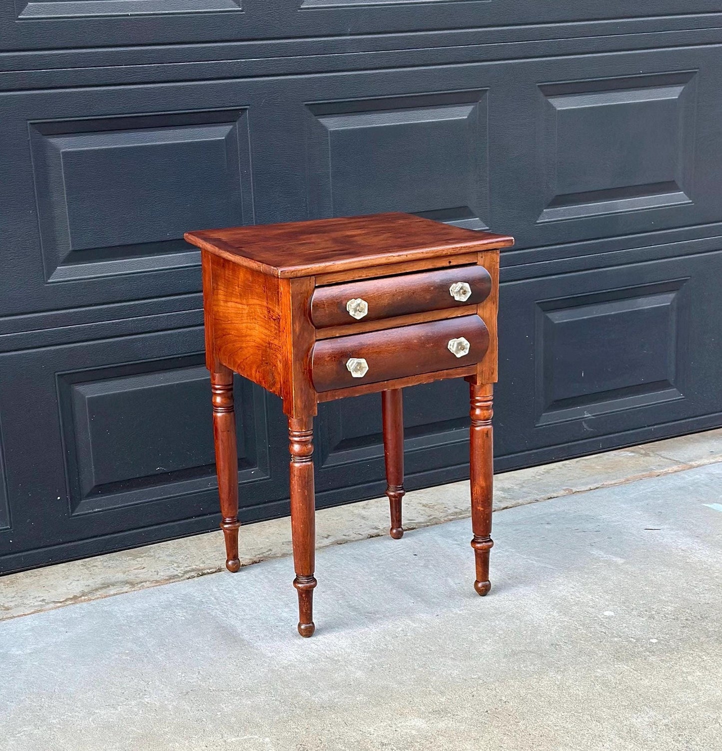 Antique Late 1800's Solid Wood Federal Walnut End Table
