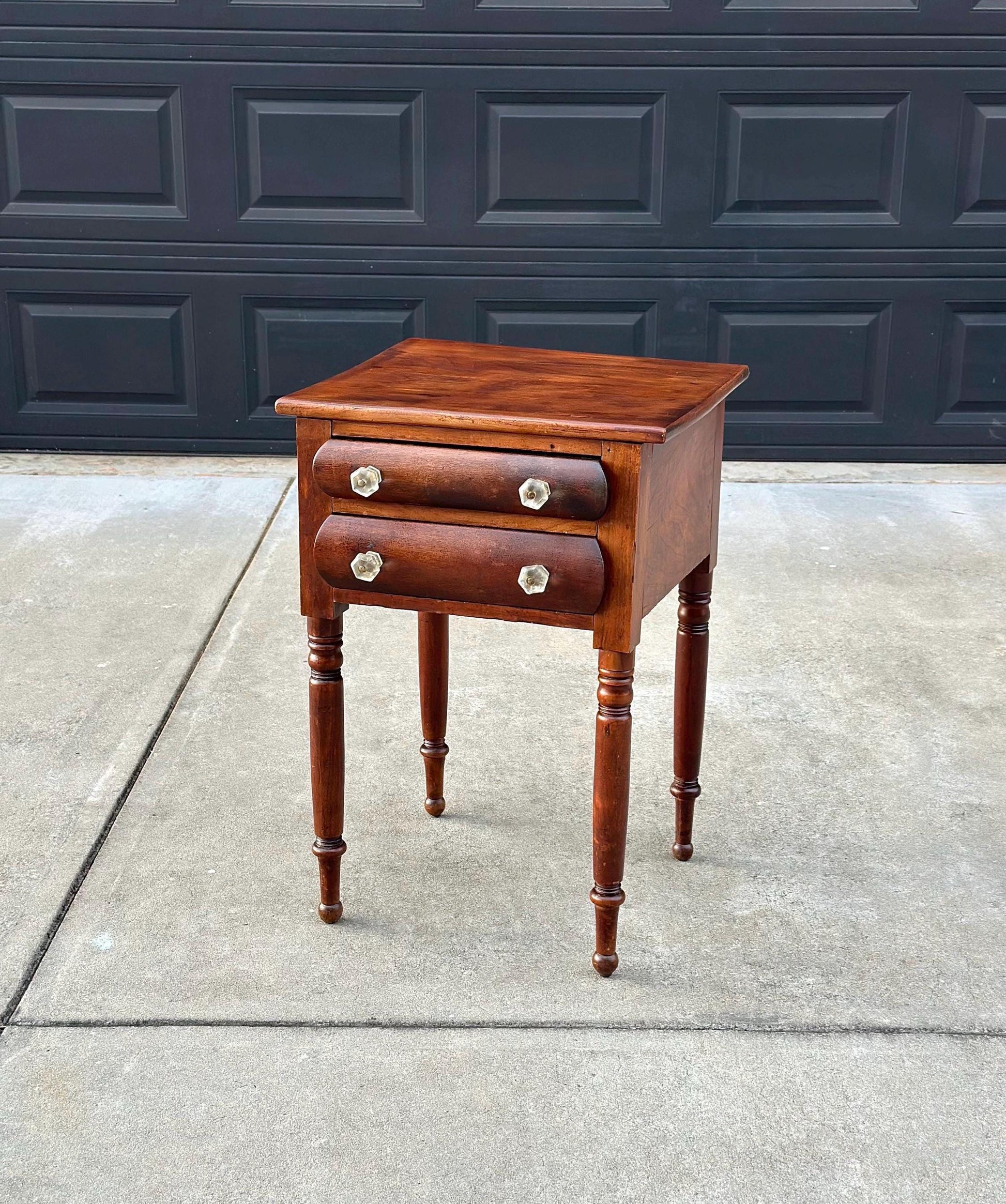 Antique Late 1800's Solid Wood Federal Walnut End Table