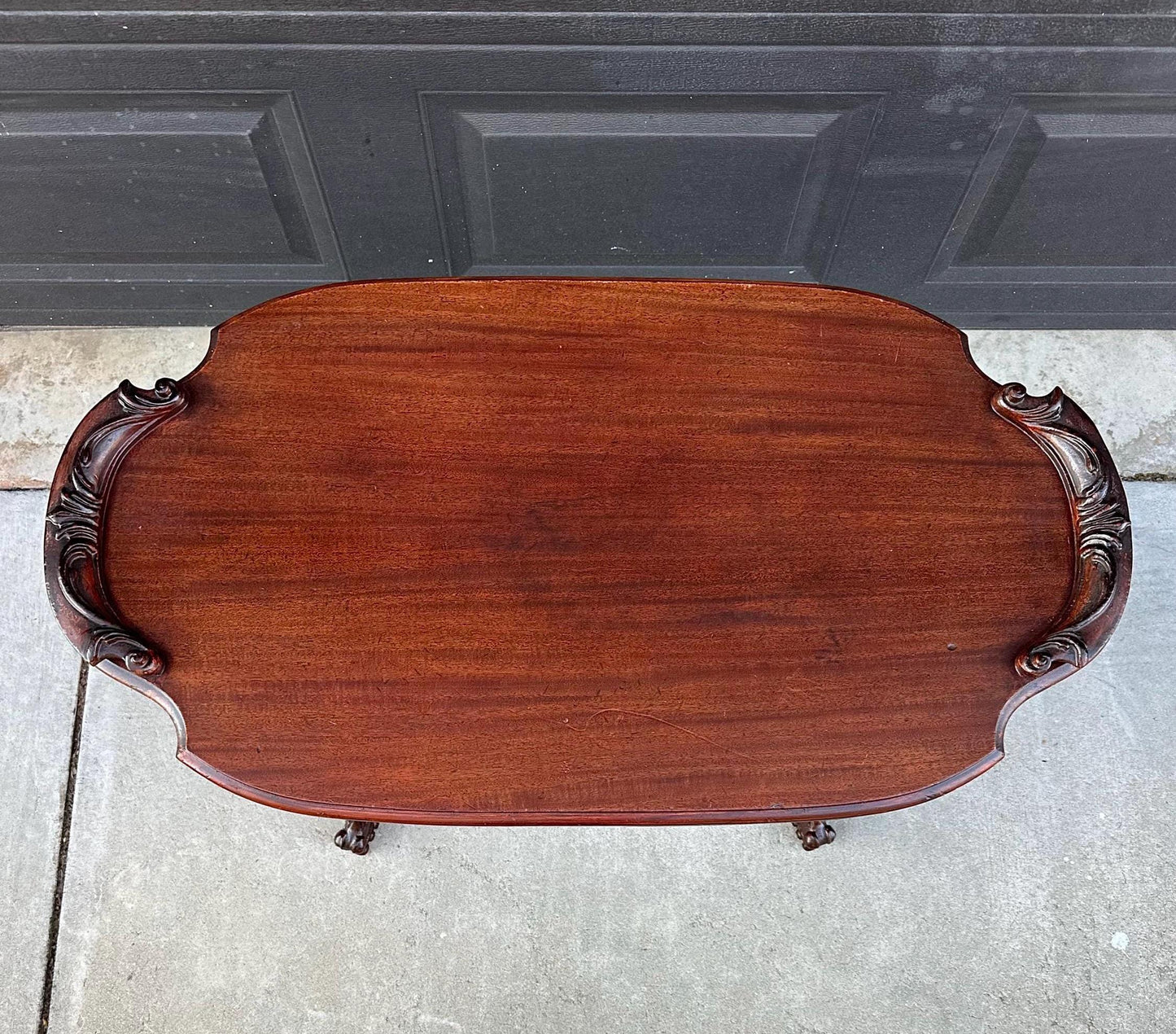 Antique Early 1900's Victorian Mahogany Wood Coffee Table