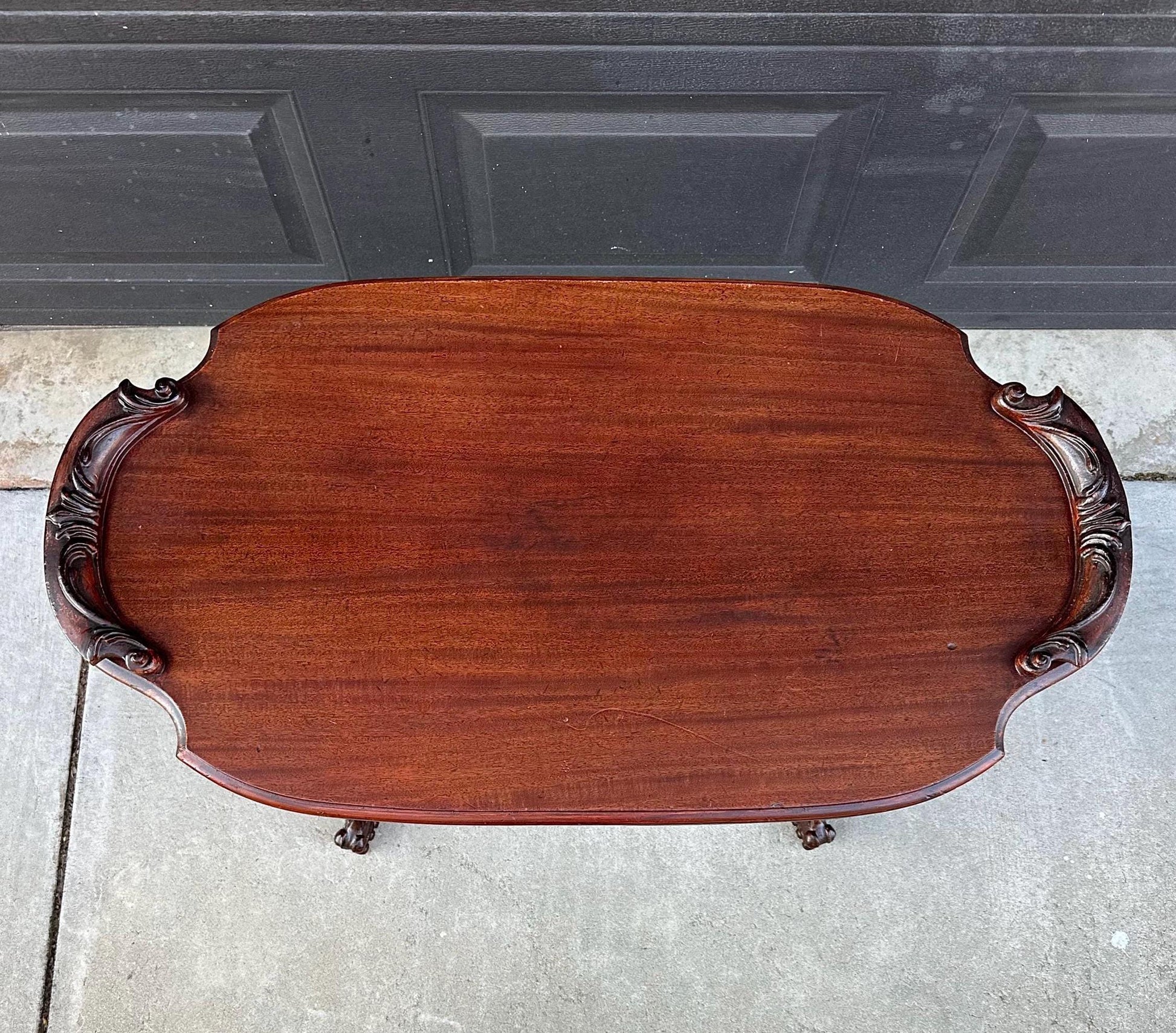 Antique Early 1900's Victorian Mahogany Wood Coffee Table