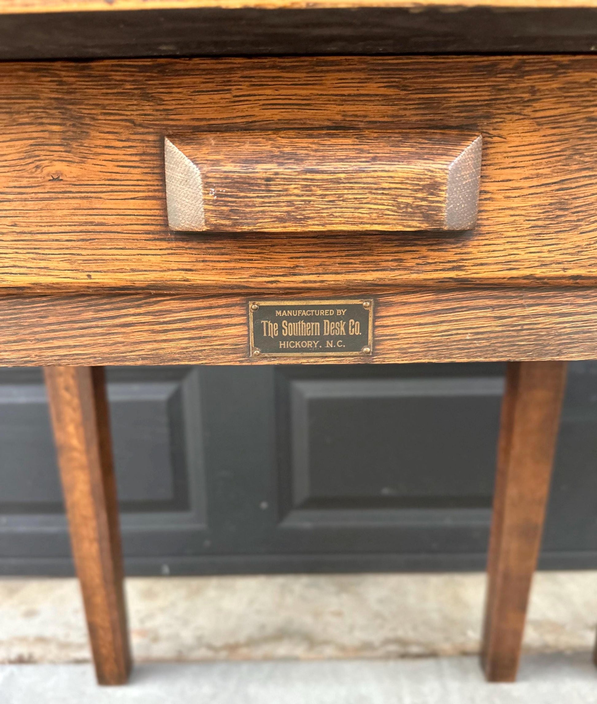 Antique Early 1900's Solid Wood Craftsman Large Oak End Tables - a Pair