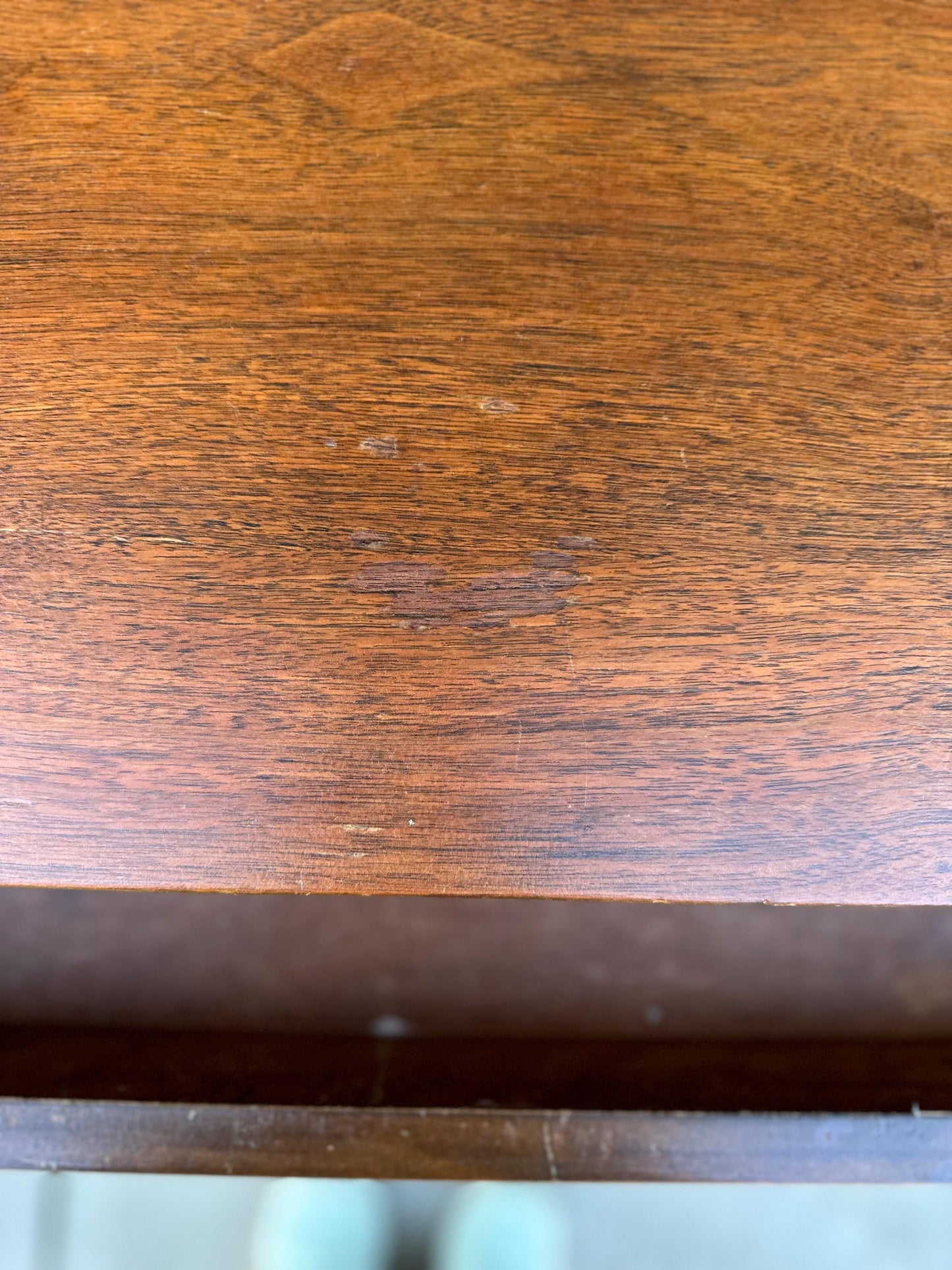 Antique Early 1900's Single Drawer Turned Leg Mahogany & Walnut Wood Accent Table on Casters