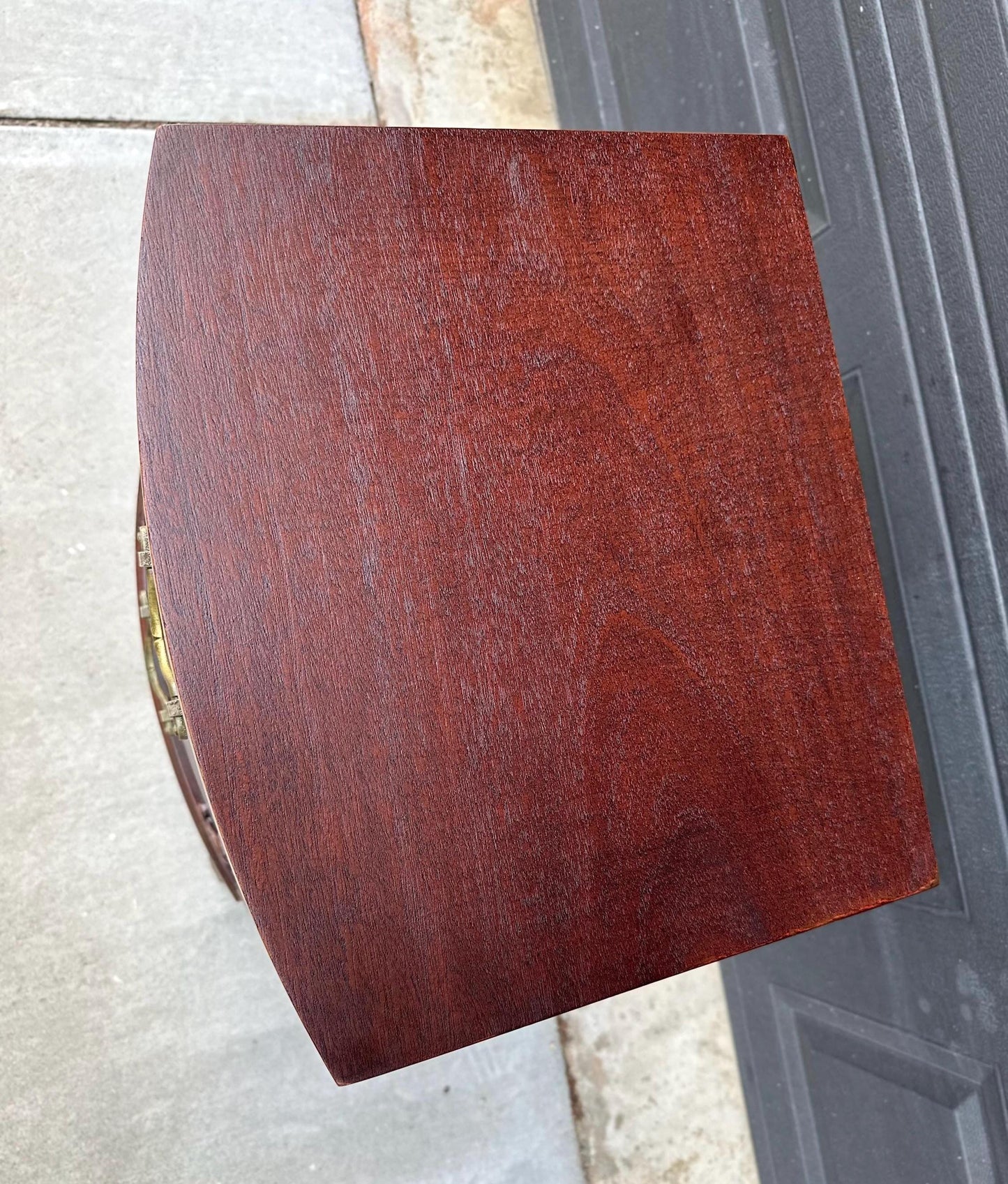 Vintage Mid 1900's Classic Mahogany Wood Cabinet Nightstand with Drawer
