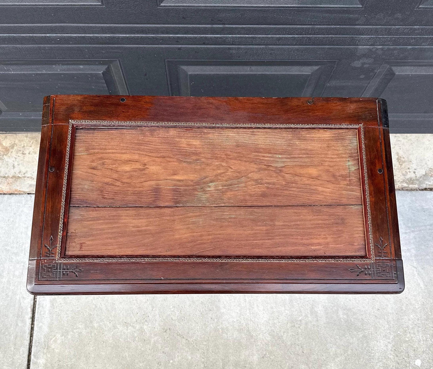 Antique Mid 1800's Walnut Eastlake Single Drawer Solid Wood Accent Entry Table