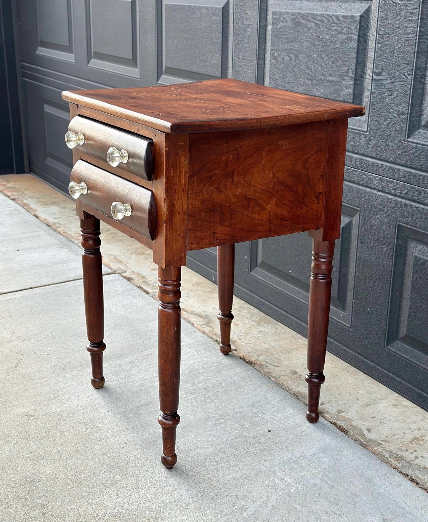 Antique Late 1800's Solid Wood Federal Walnut End Table