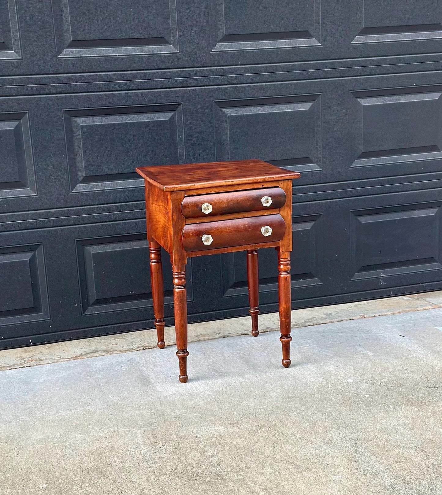 Antique Late 1800's Solid Wood Federal Walnut End Table
