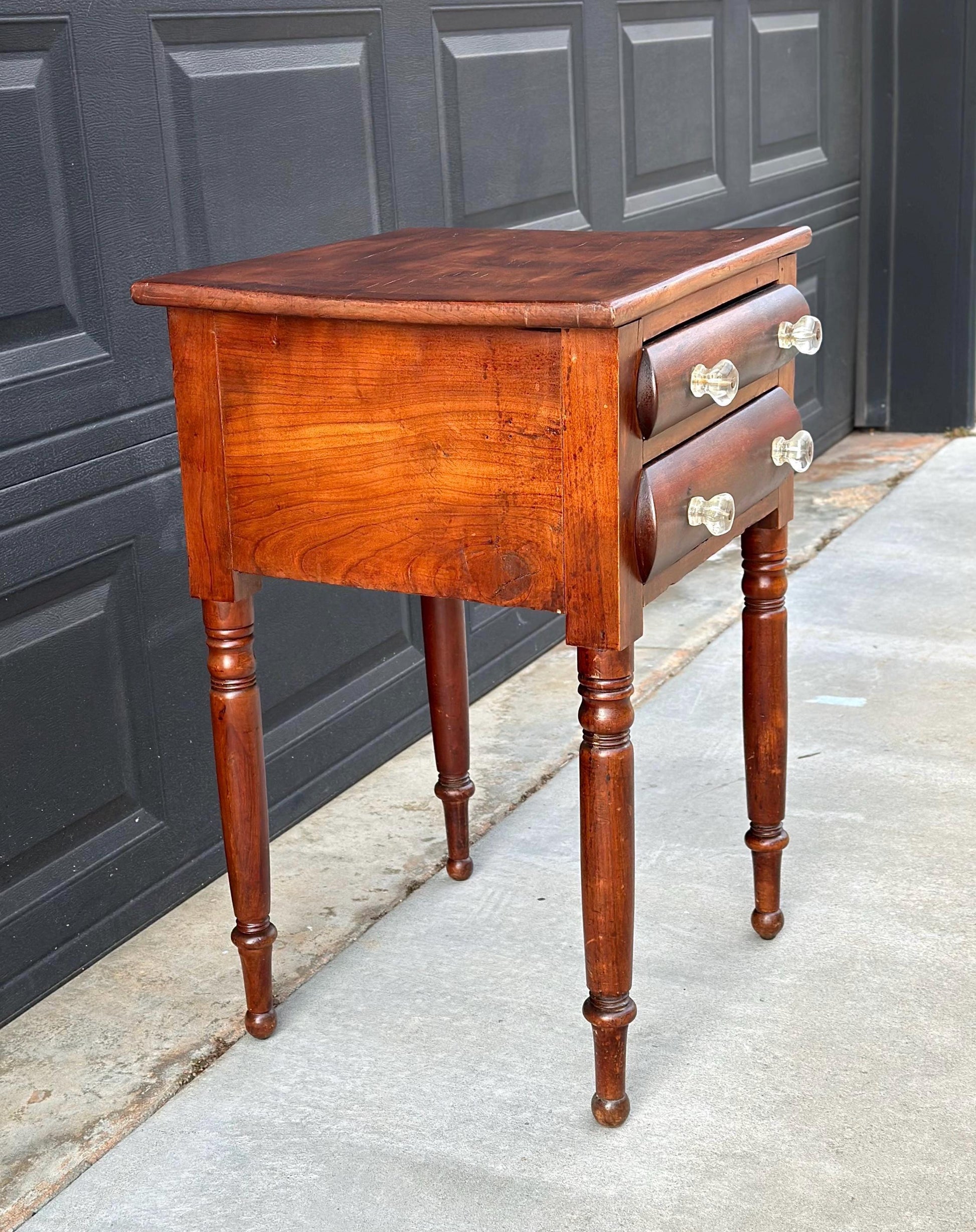 Antique Late 1800's Solid Wood Federal Walnut End Table