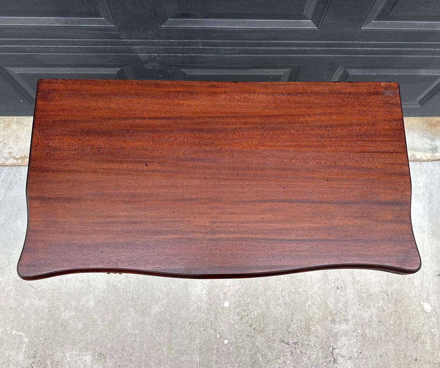 Vintage Early 1900's Mahogany Folding Flip Top Game Table - Wood Queen Anne Hall Table