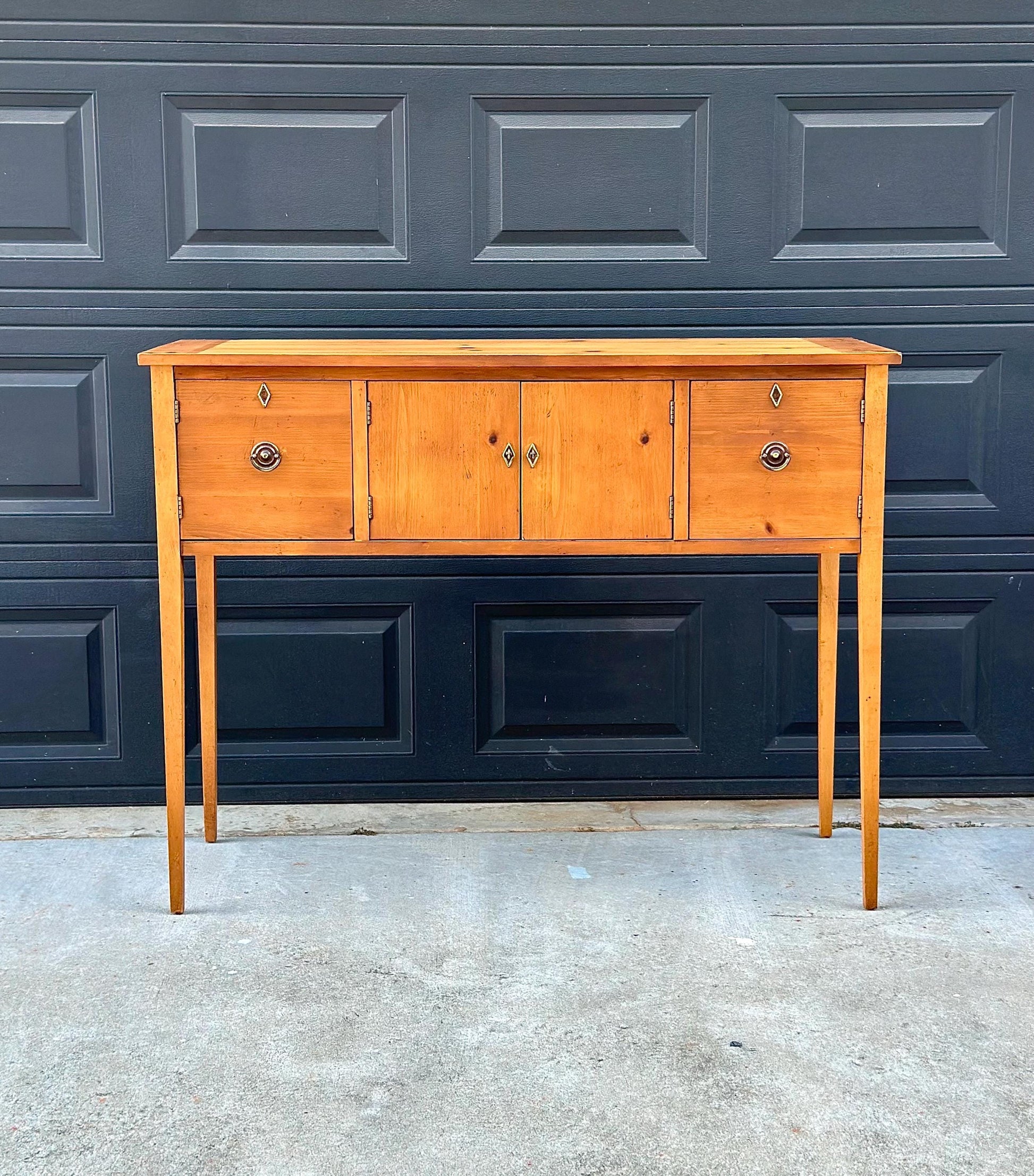 Vintage Lane Solid Pine Wood Huntboard Console Cabinet | Museum of American Folk Art