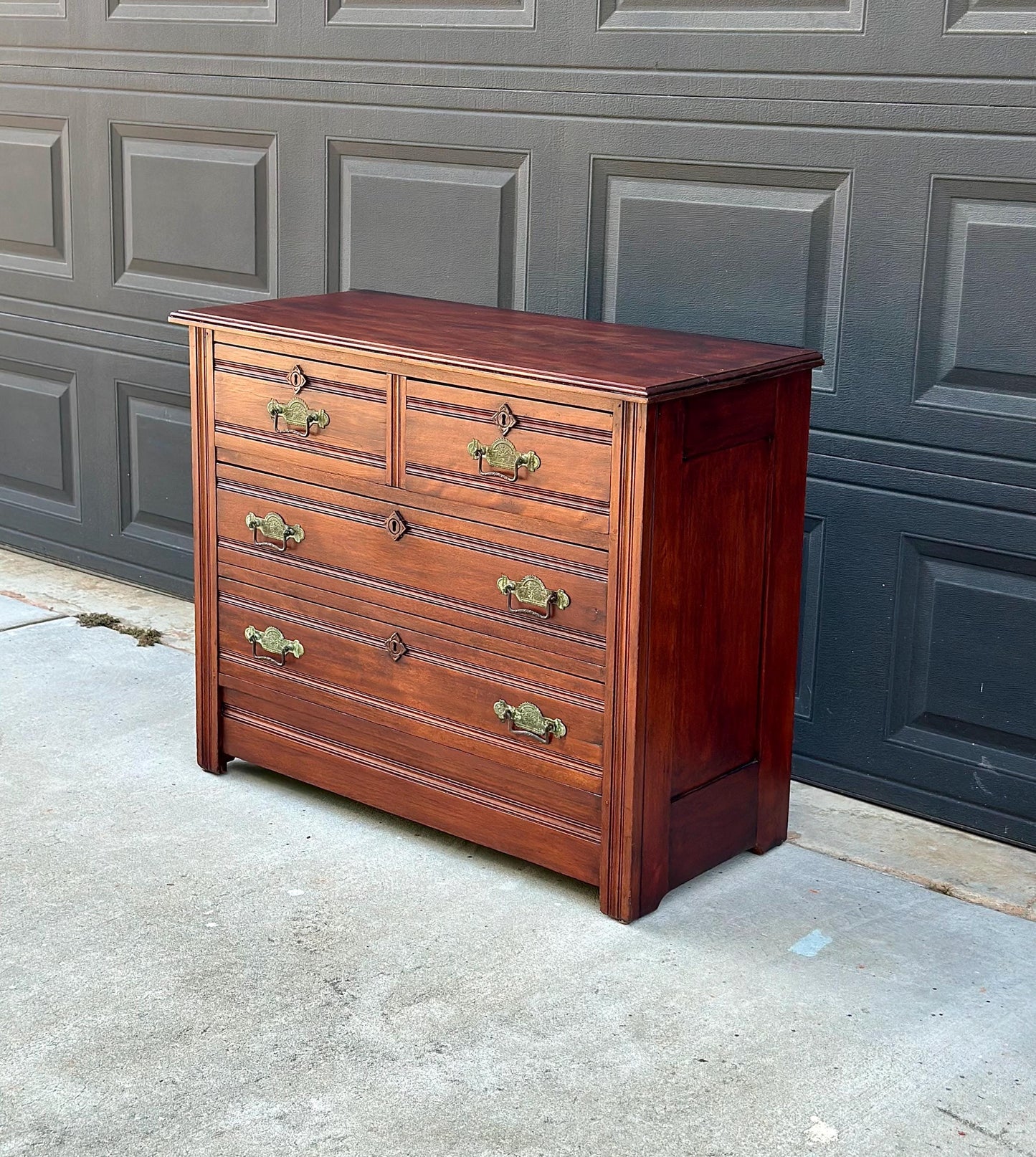 Antique Early 19th Century Solid Maple Chest of Drawers | Eastlake Bachelor Chest Dresser