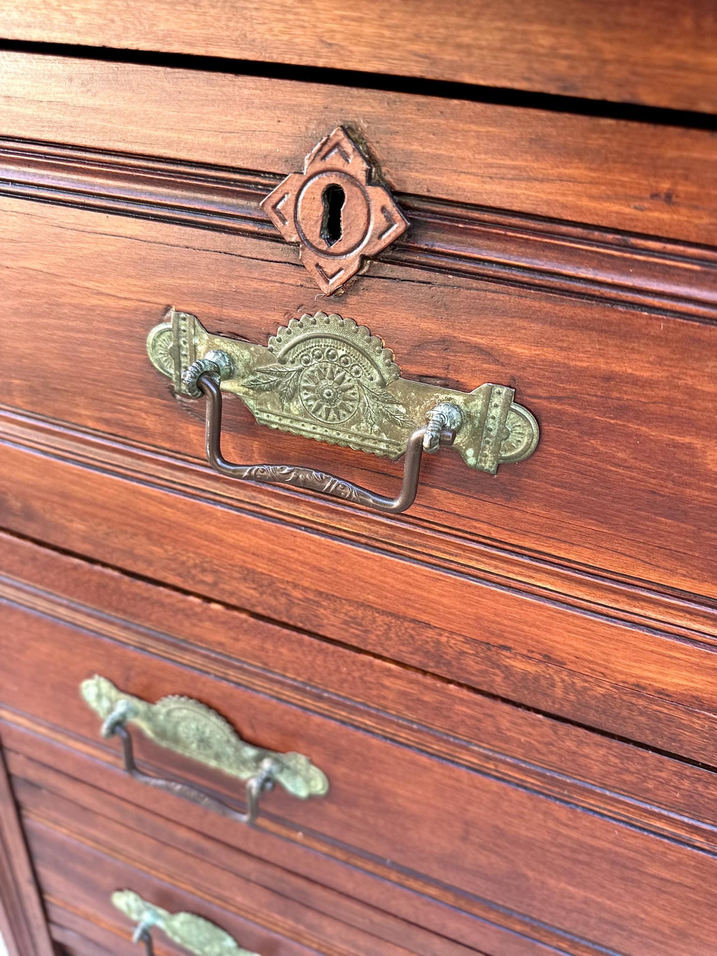 Antique Early 19th Century Solid Maple Chest of Drawers | Eastlake Bachelor Chest Dresser