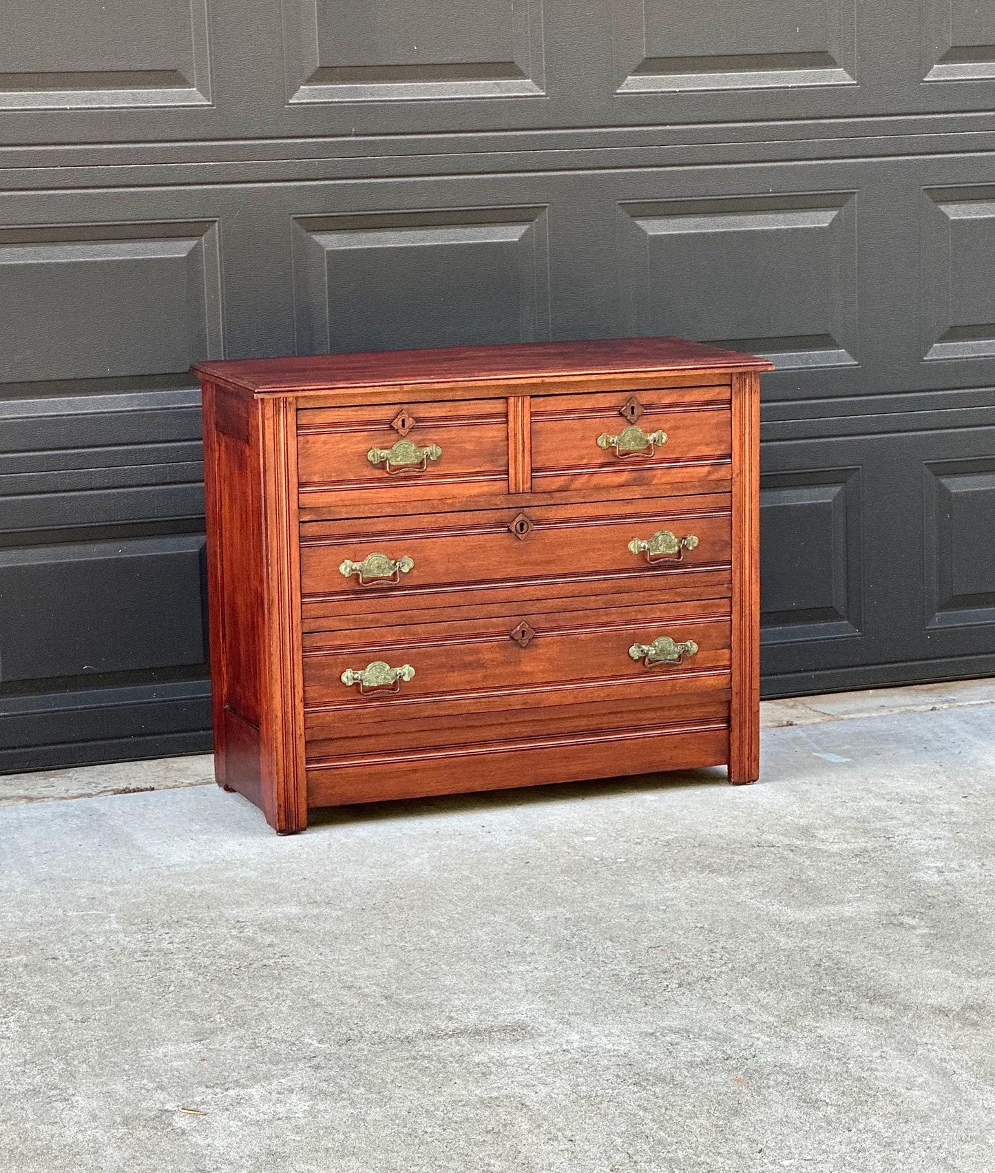 Antique Early 19th Century Solid Maple Chest of Drawers | Eastlake Bachelor Chest Dresser