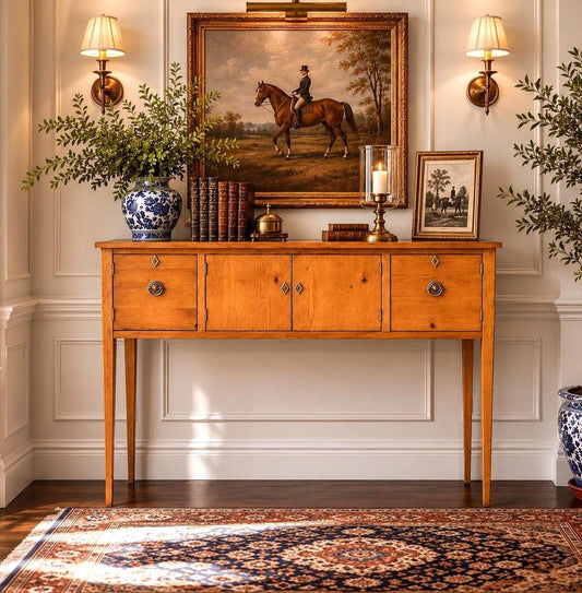 Vintage Lane Solid Pine Wood Huntboard Console Cabinet | Museum of American Folk Art
