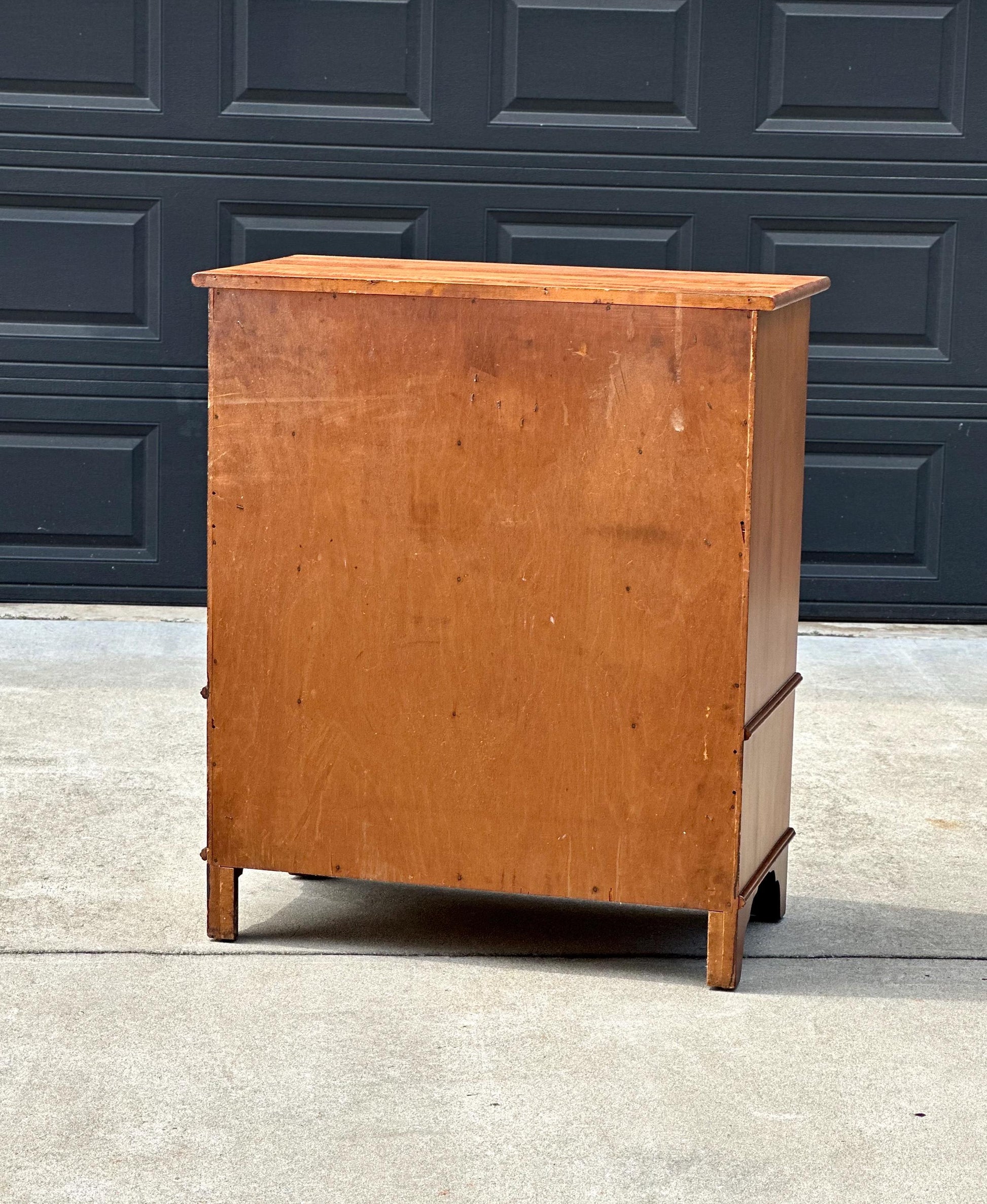 Vintage Mid 20th Century Solid Wood Colonial Chest of Drawers 34" Wide