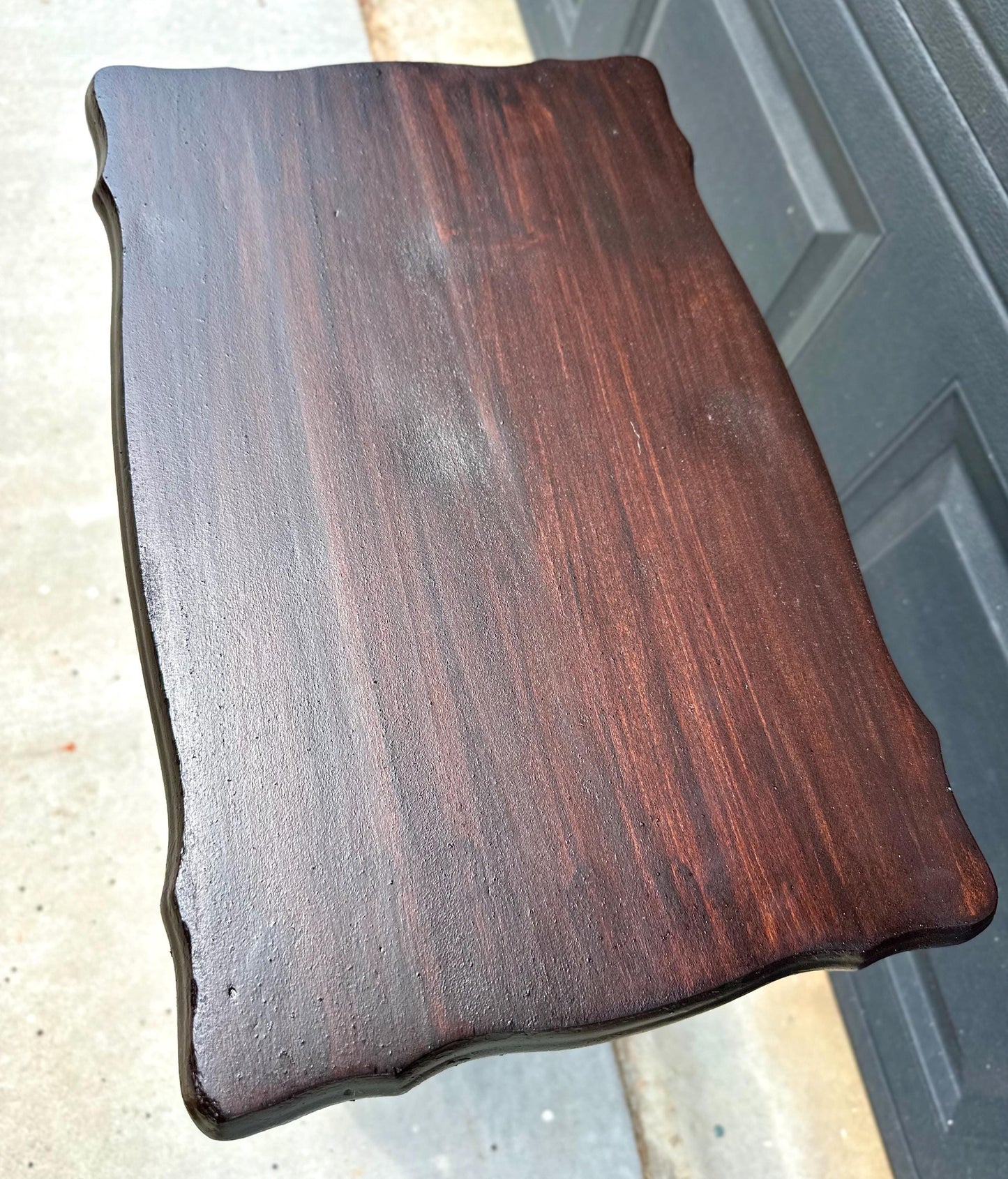 Antique Early 20th Century Edwardian Occasional Mahogany Two Tier Side Table 18" Wide