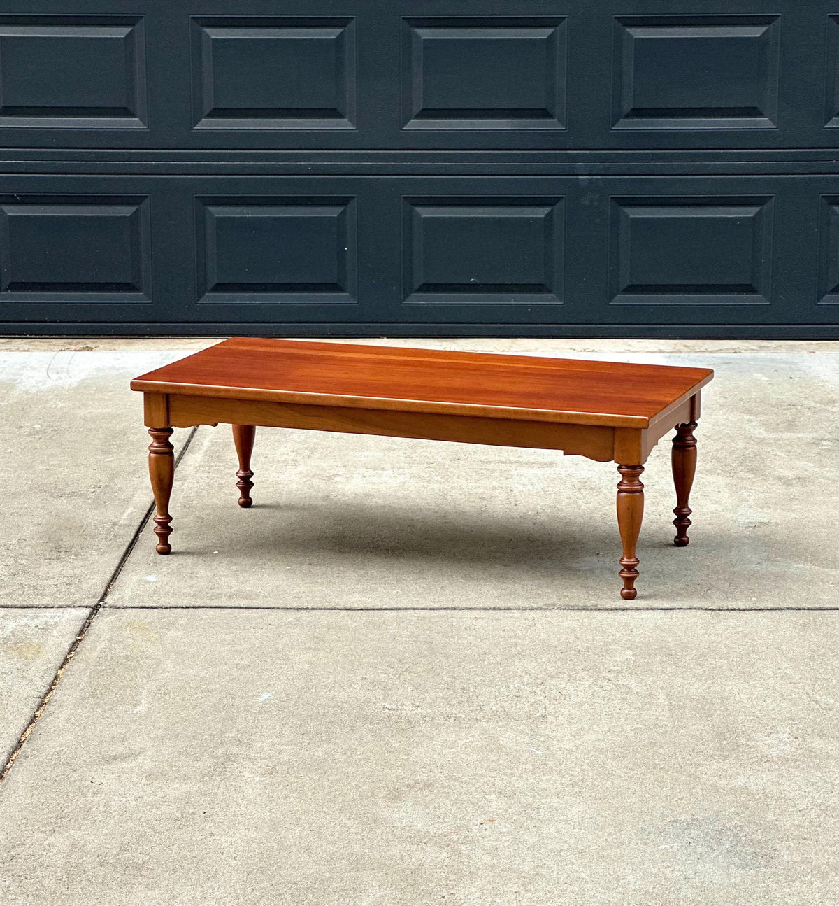 Vintage Mid 20th Century Solid Maple Farmhouse Coffee Table