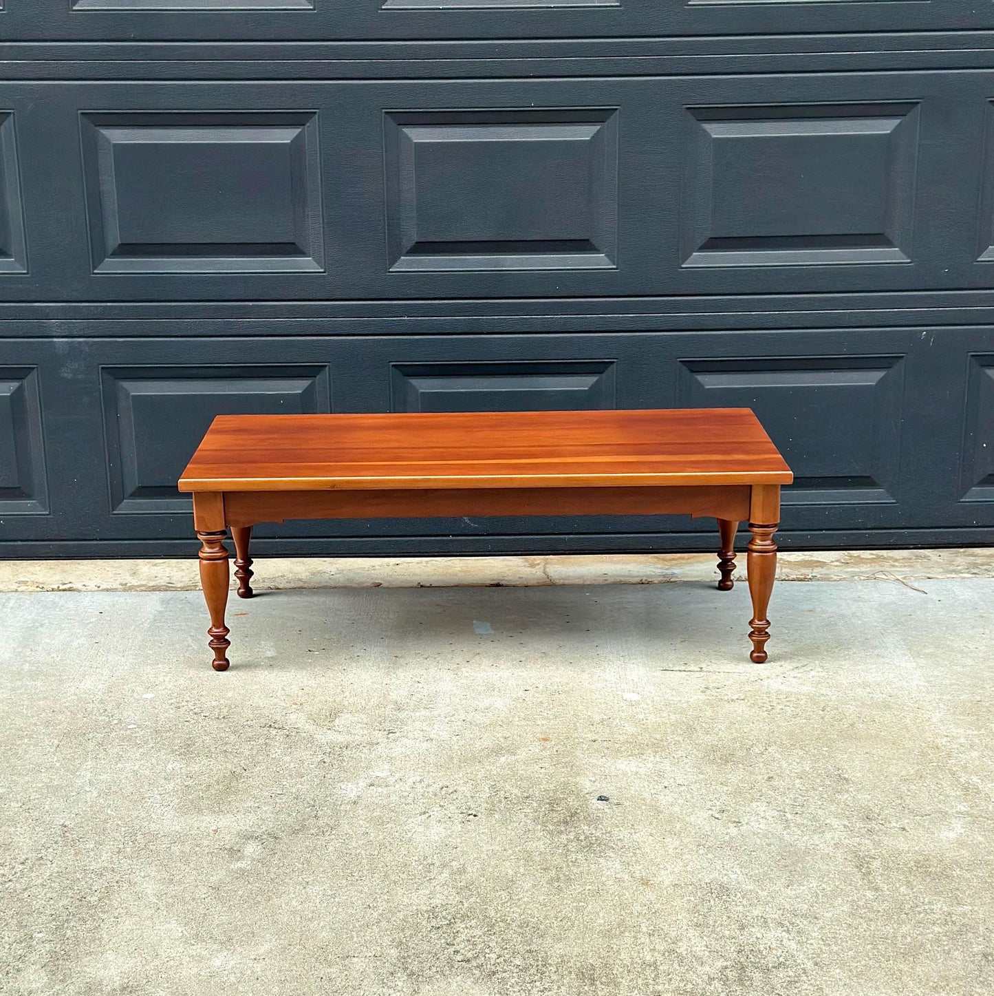 Vintage Mid 20th Century Solid Maple Farmhouse Coffee Table