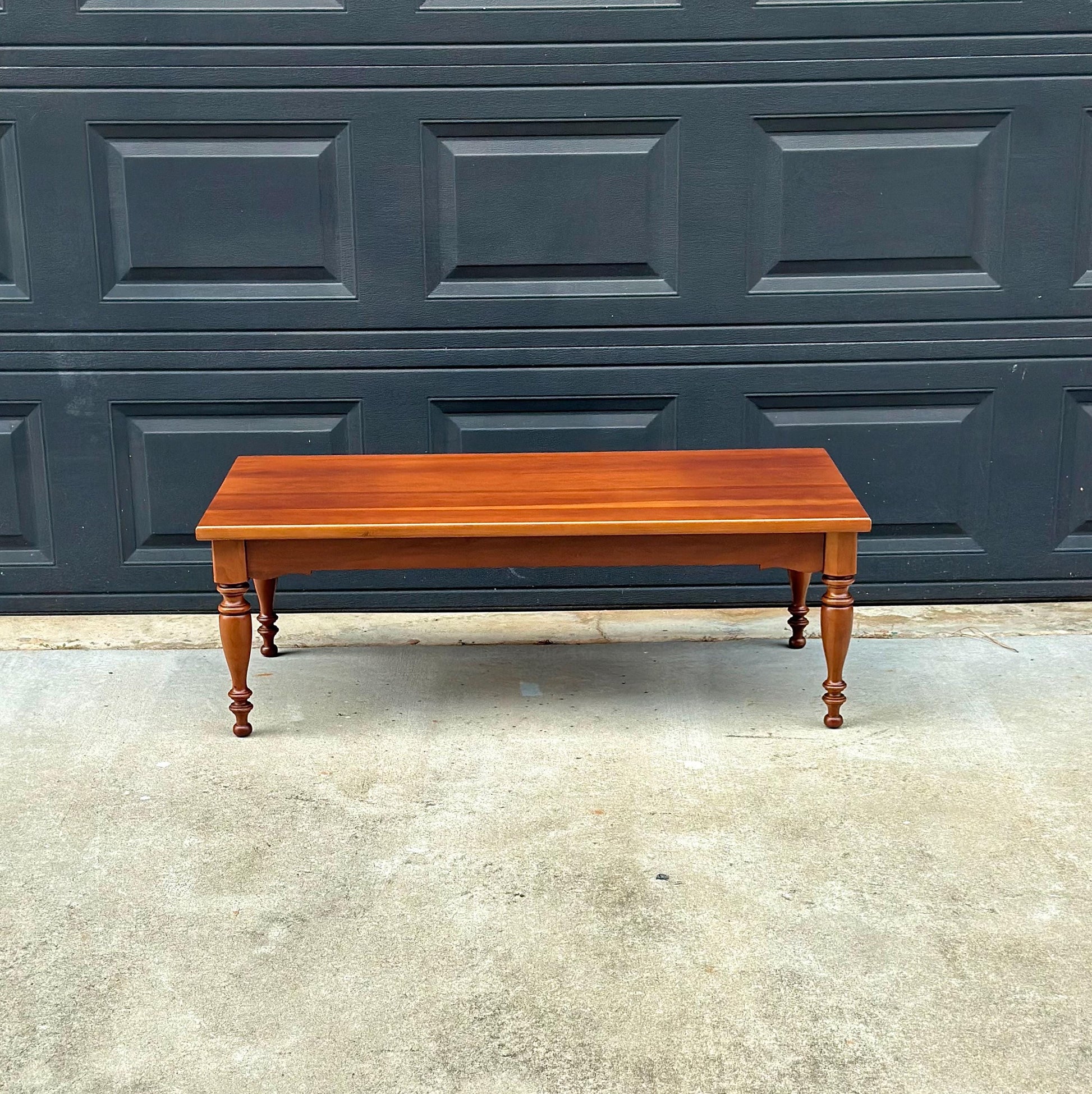 Vintage Mid 20th Century Solid Maple Farmhouse Coffee Table