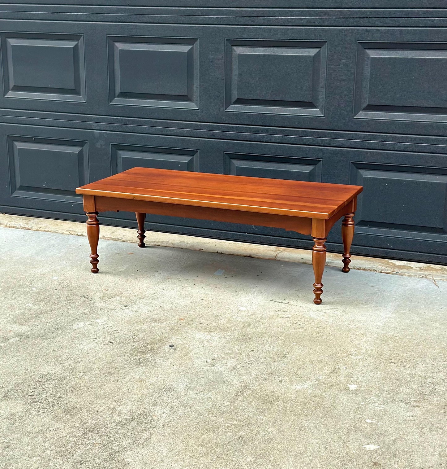 Vintage Mid 20th Century Solid Maple Farmhouse Coffee Table