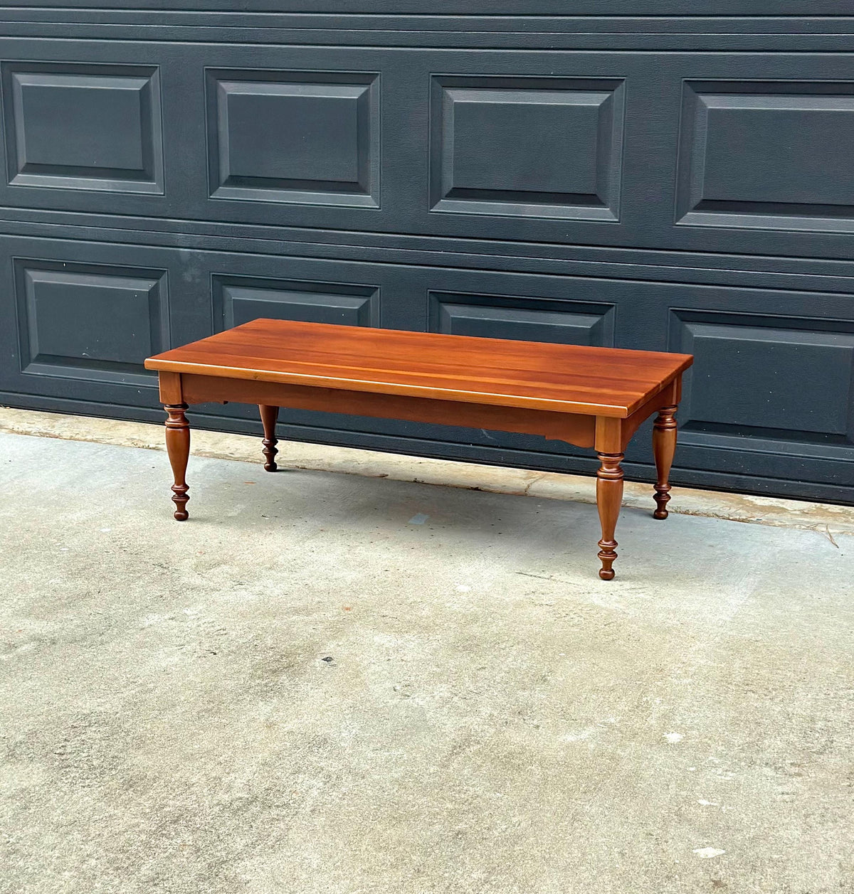 Vintage Mid 20th Century Solid Maple Farmhouse Coffee Table