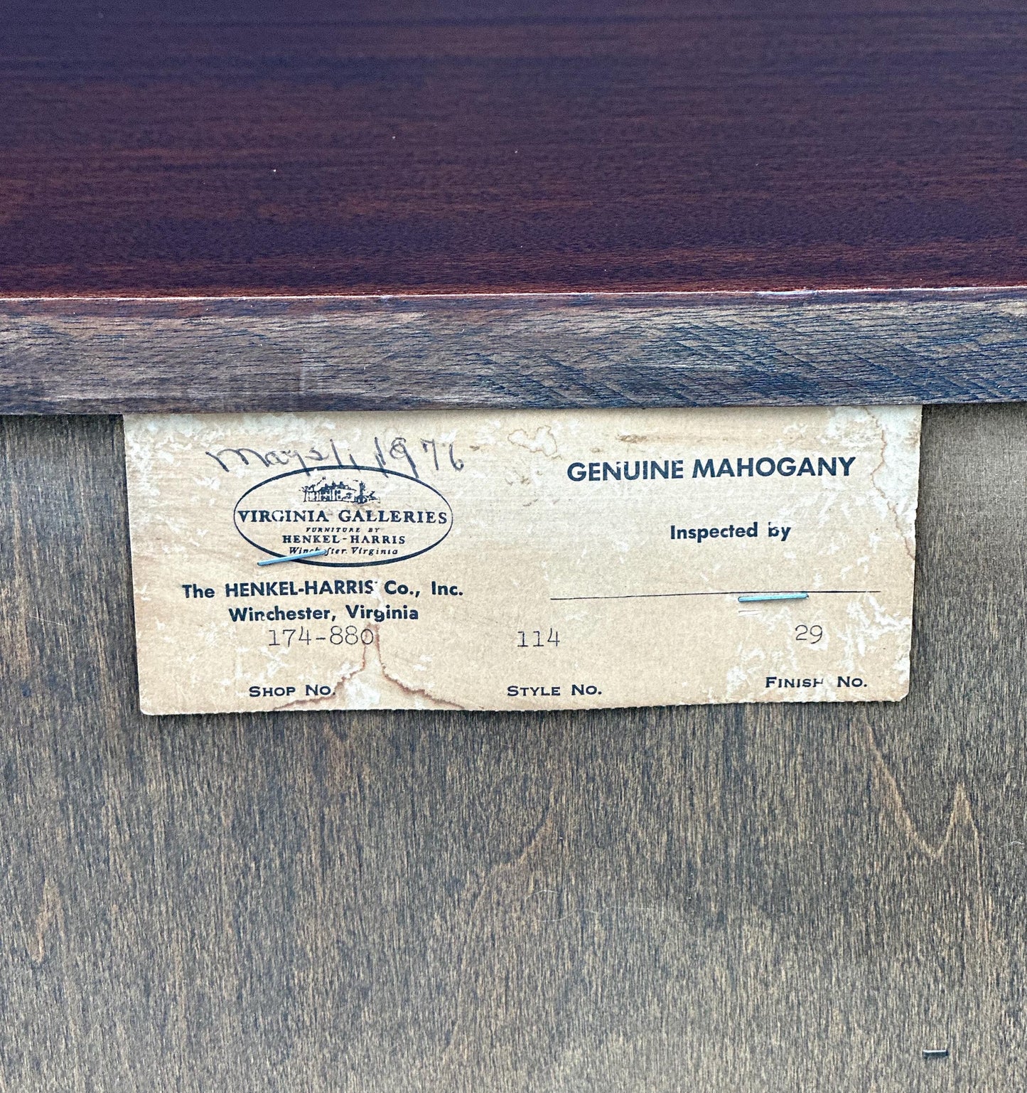 Vintage Late 20th Century Henkel Harris Solid Wood Cabinet Nightstands with Drawer – a Pair