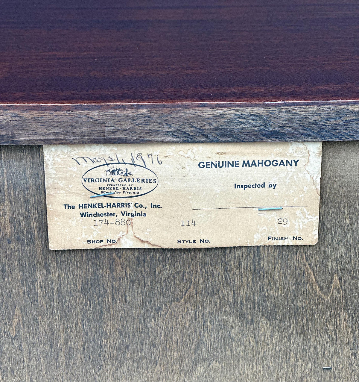 Vintage Late 20th Century Henkel Harris Solid Wood Cabinet Nightstands with Drawer – a Pair