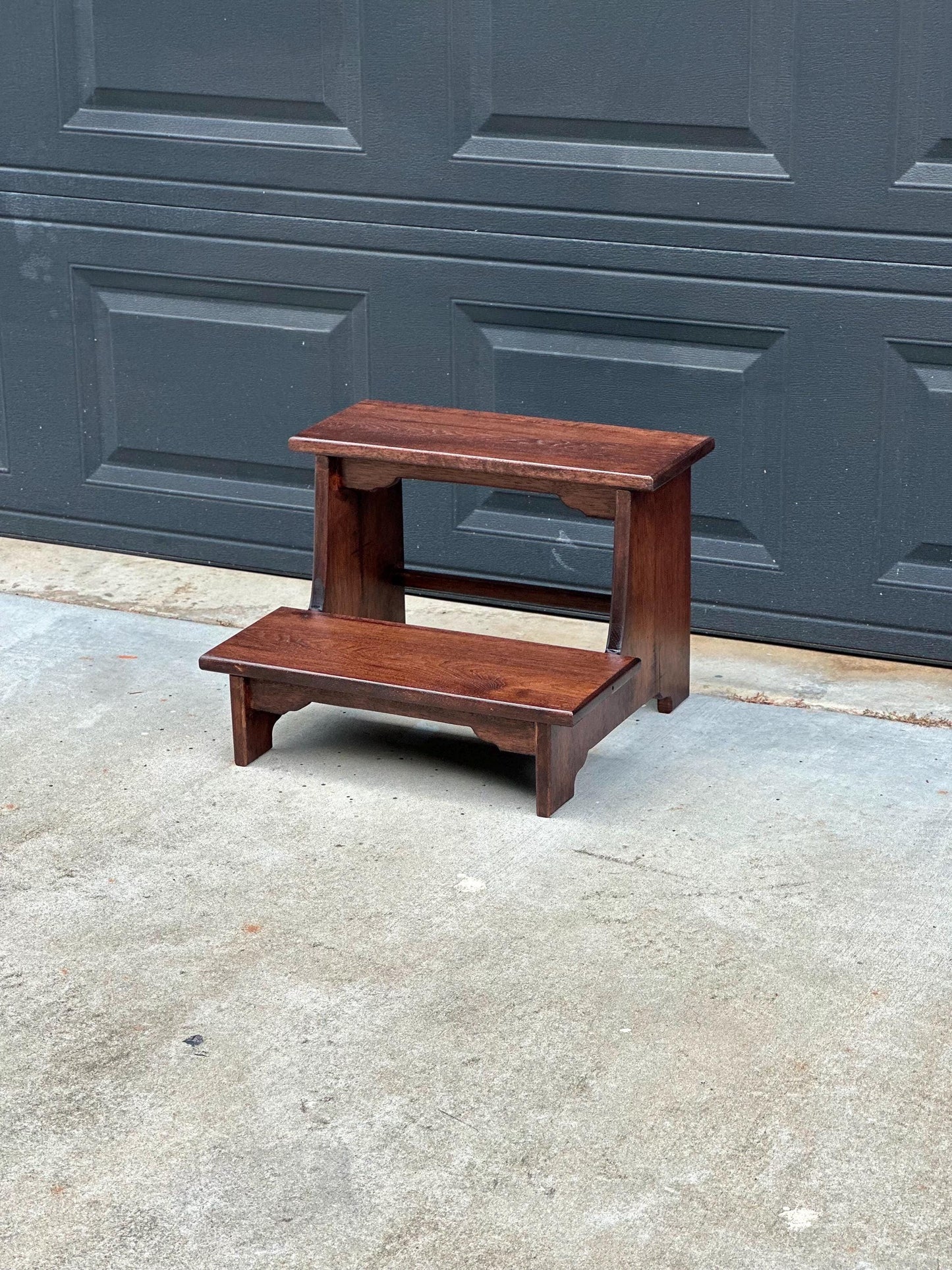 Custom Built Solid Hickory Wood Bed Steps HOLD FOR LISA**