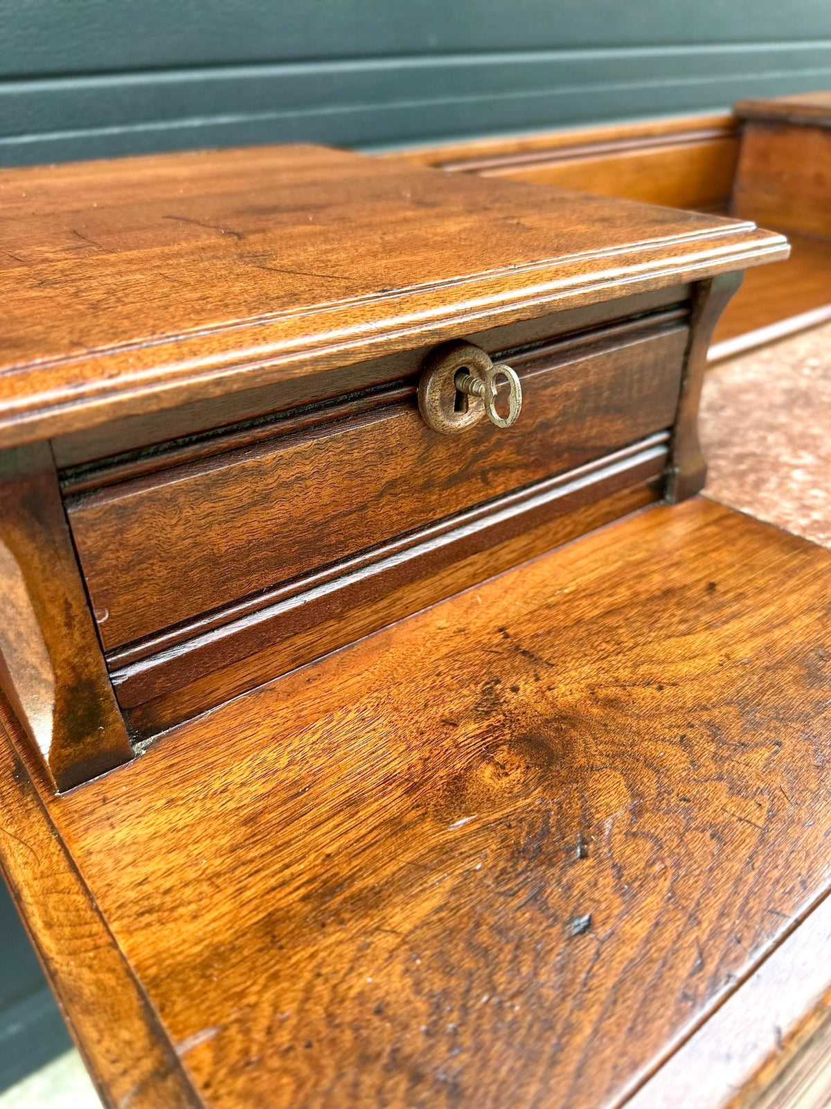 Antique 1870s Burl Walnut & Marble Top Ring Pull Eastlake Chest of Drawers Accent Dresser 40" Wide
