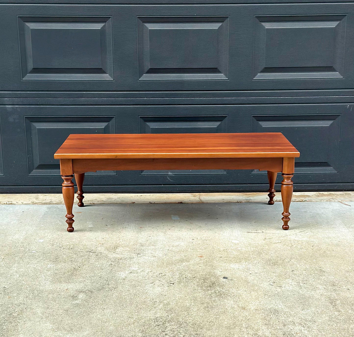 Vintage Mid 20th Century Solid Maple Farmhouse Coffee Table