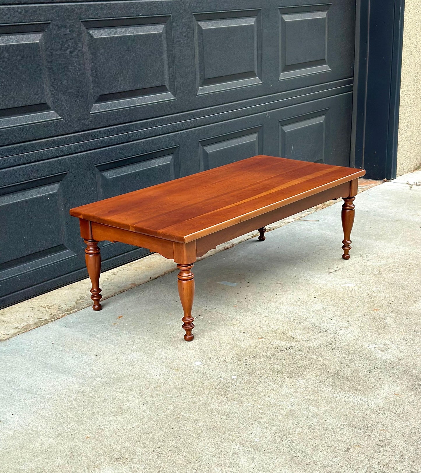 Vintage Mid 20th Century Solid Maple Farmhouse Coffee Table