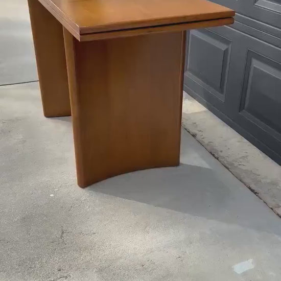 Vintage Scandinavian Teak Extendable Dining Table & Console